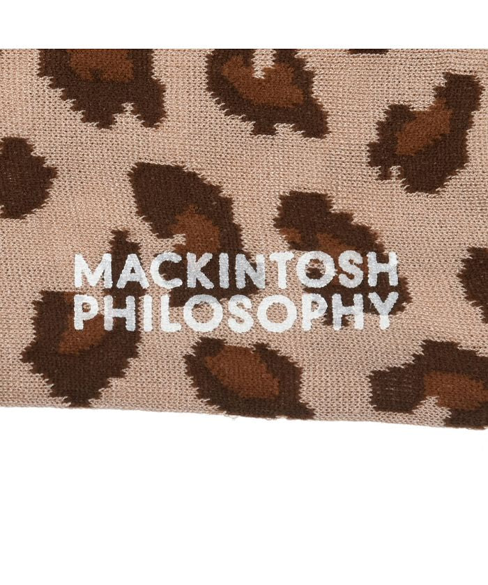 マッキントッシュ フィロソフィー MACKINTOSH PHILOSOPHY 福助 公式 靴下 クルー丈 レディース MACKINTOSH PHILOSOPHY レオパード柄 3207V609婦人 女性 フクスケ fukuske
