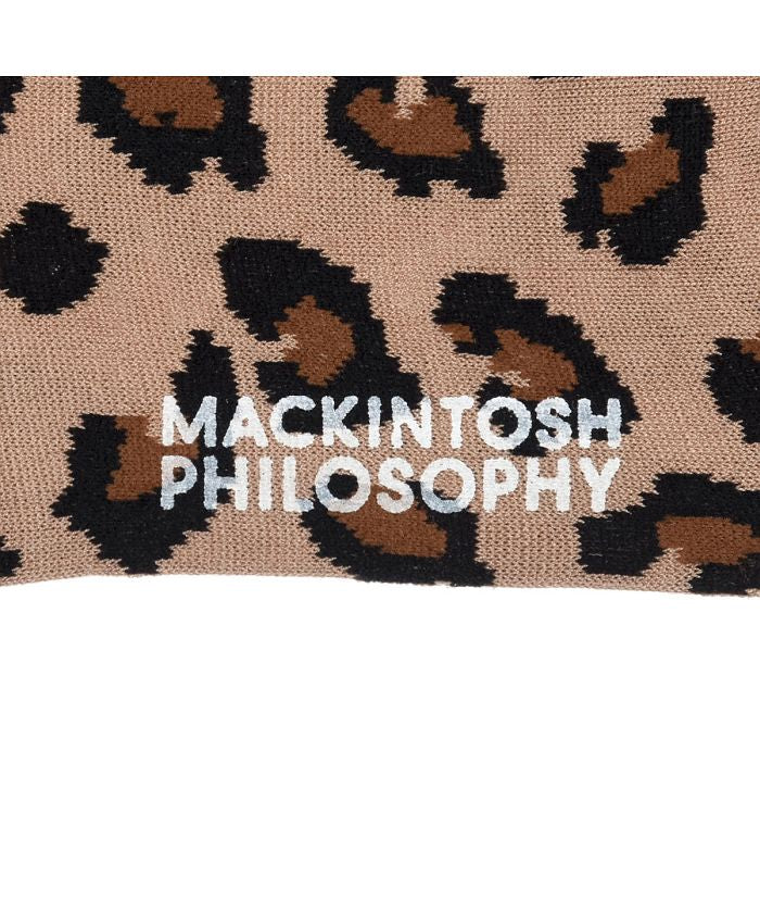 マッキントッシュ フィロソフィー MACKINTOSH PHILOSOPHY 福助 公式 靴下 クルー丈 レディース MACKINTOSH PHILOSOPHY レオパード柄 3207V609婦人 女性 フクスケ fukuske
