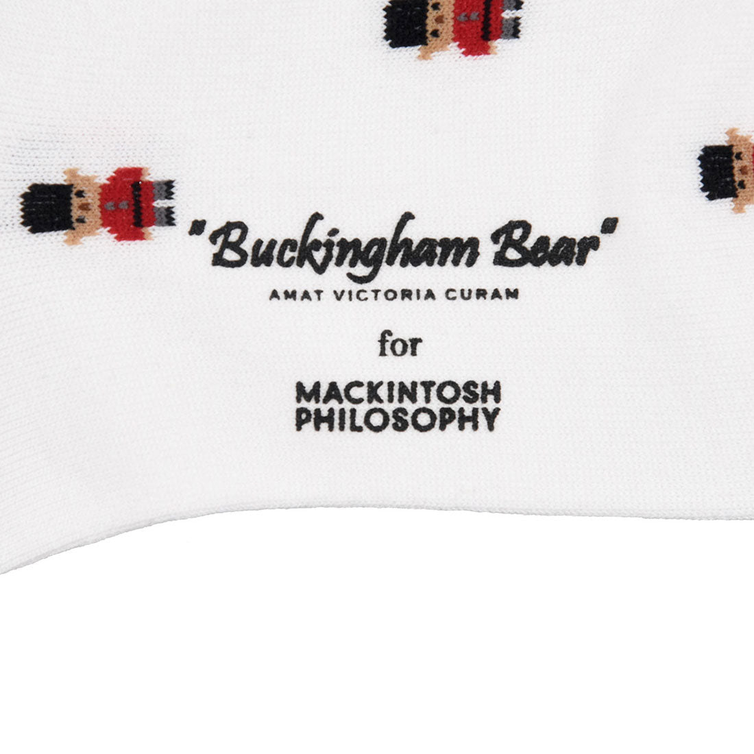 マッキントッシュ フィロソフィー MACKINTOSH PHILOSOPHY 福助 【マッキントッシュフィロソフィー】 靴下 バッキンガムベア総柄 スニーカー丈 婦人 女性 レディース フクスケ fukuske ふくすけ