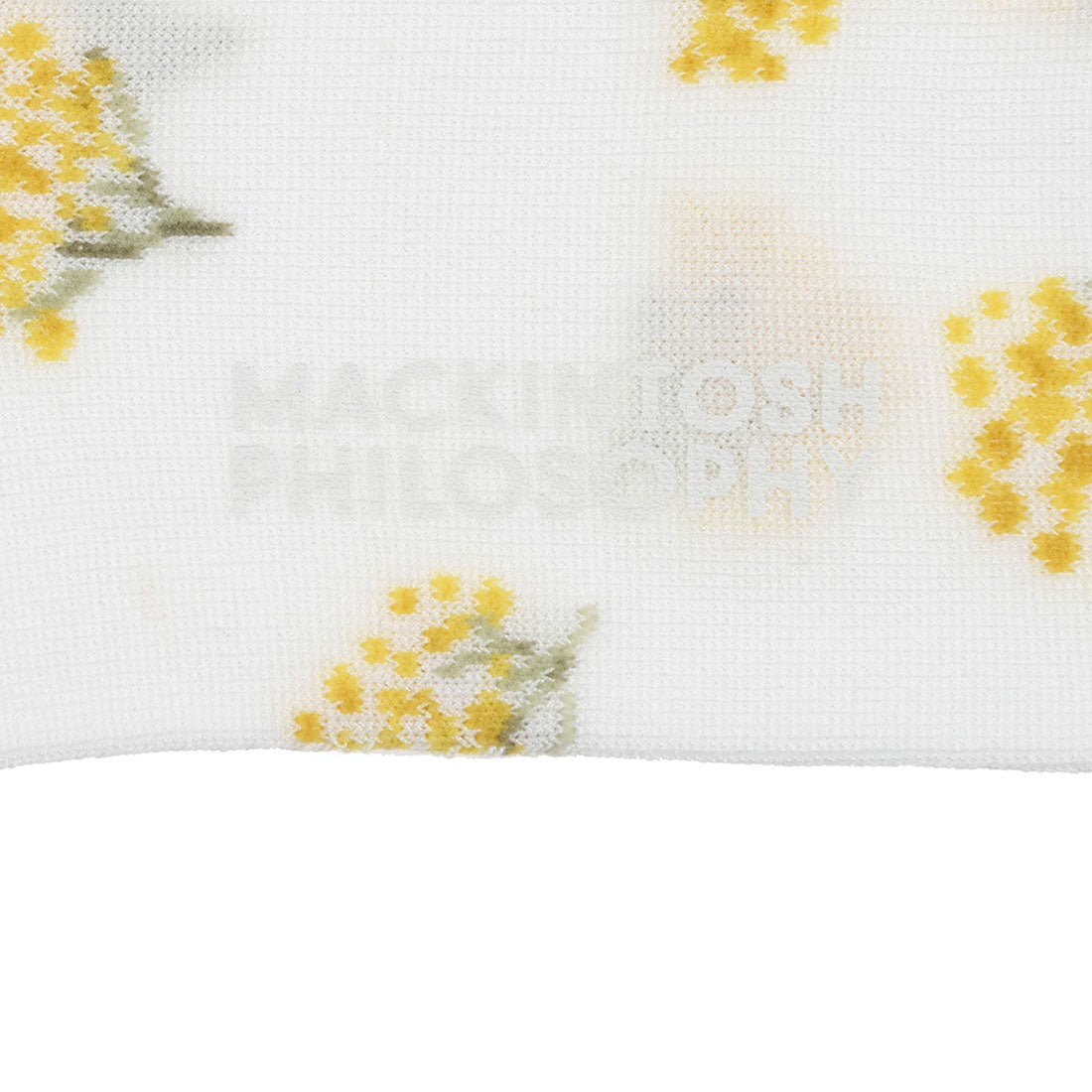 MACKINTOSH PHILOSOPHY Fukuske 【MACKINTOSH PHILOSOPHY】 Socks Mimosa Pattern Crew Length Women's Ladies Fukuske fukuske ふくすけ