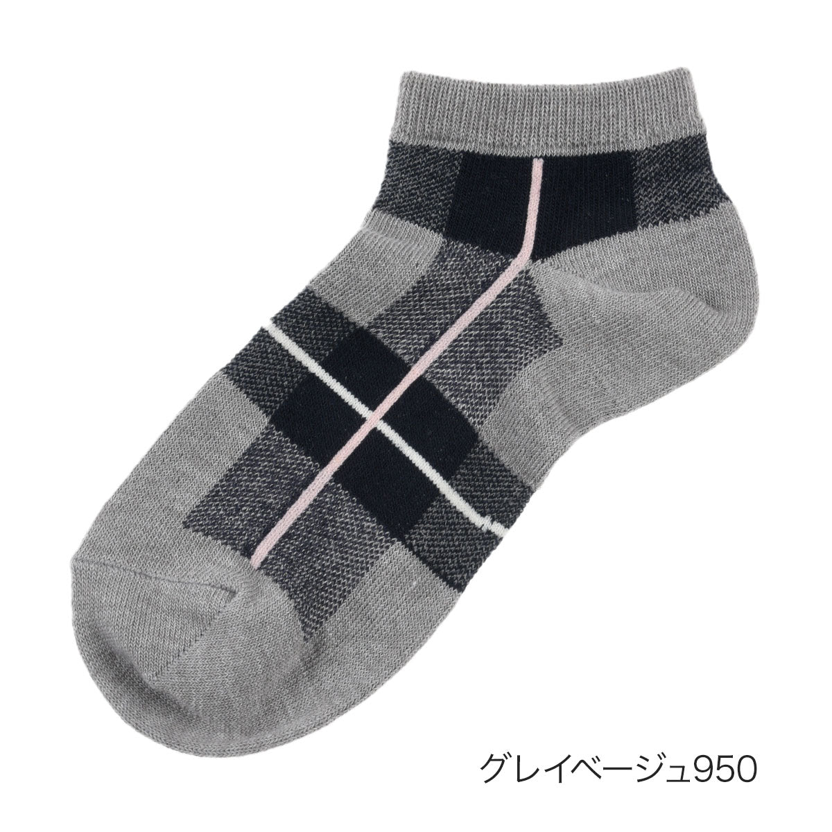 マッキントッシュ フィロソフィー MACKINTOSH PHILOSOPHY 福助 公式 靴下 スニーカー丈 レディース MACKINTOSH PHILOSOPHY タータンチェック柄 カジュアル  3307ー81L婦人 女性 フ
