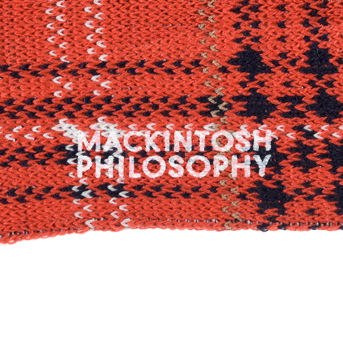 マッキントッシュ フィロソフィー MACKINTOSH PHILOSOPHY 【MACKINTOSH PHILOSOPHY(マッキントッシュフィロソフィー)】 靴下 チェック クルー丈 (3207-823)Dグレイ920 （Dグレイ920） Dグレイ920