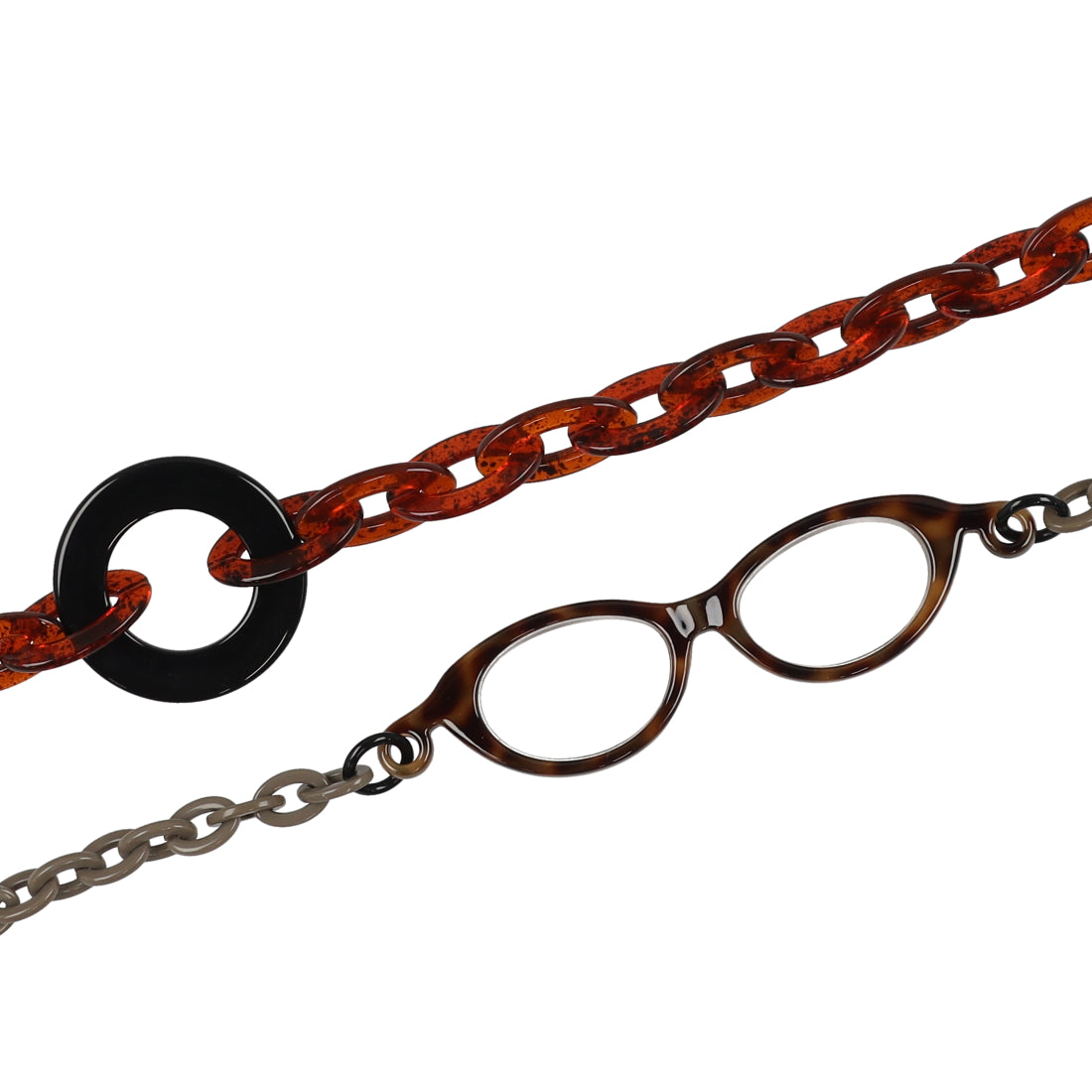 マベル mabel ルーペ グラスチェーン ネックレス （BROWN） BROWN