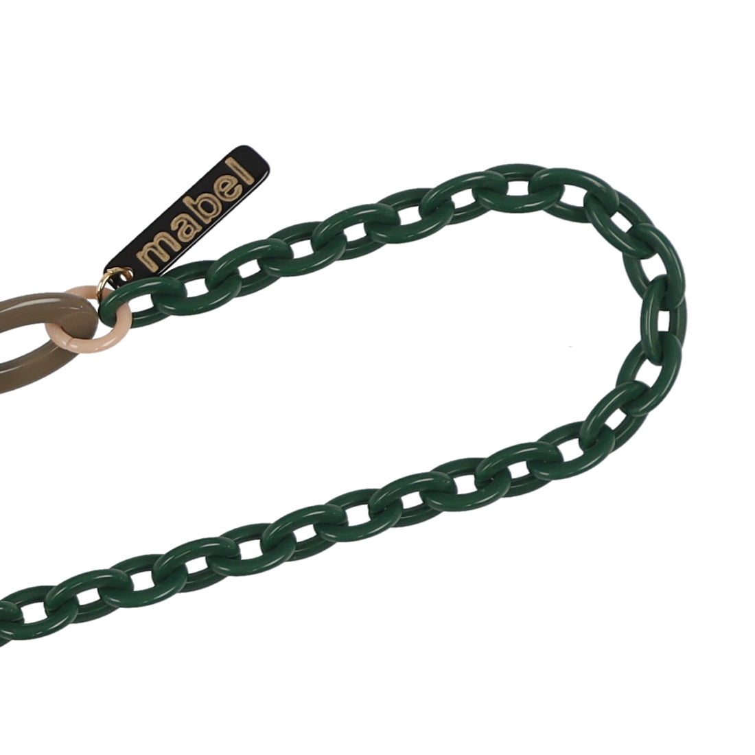マベル mabel ルーペ グラスチェーン ネックレス （GREY GREEN） GREY GREEN