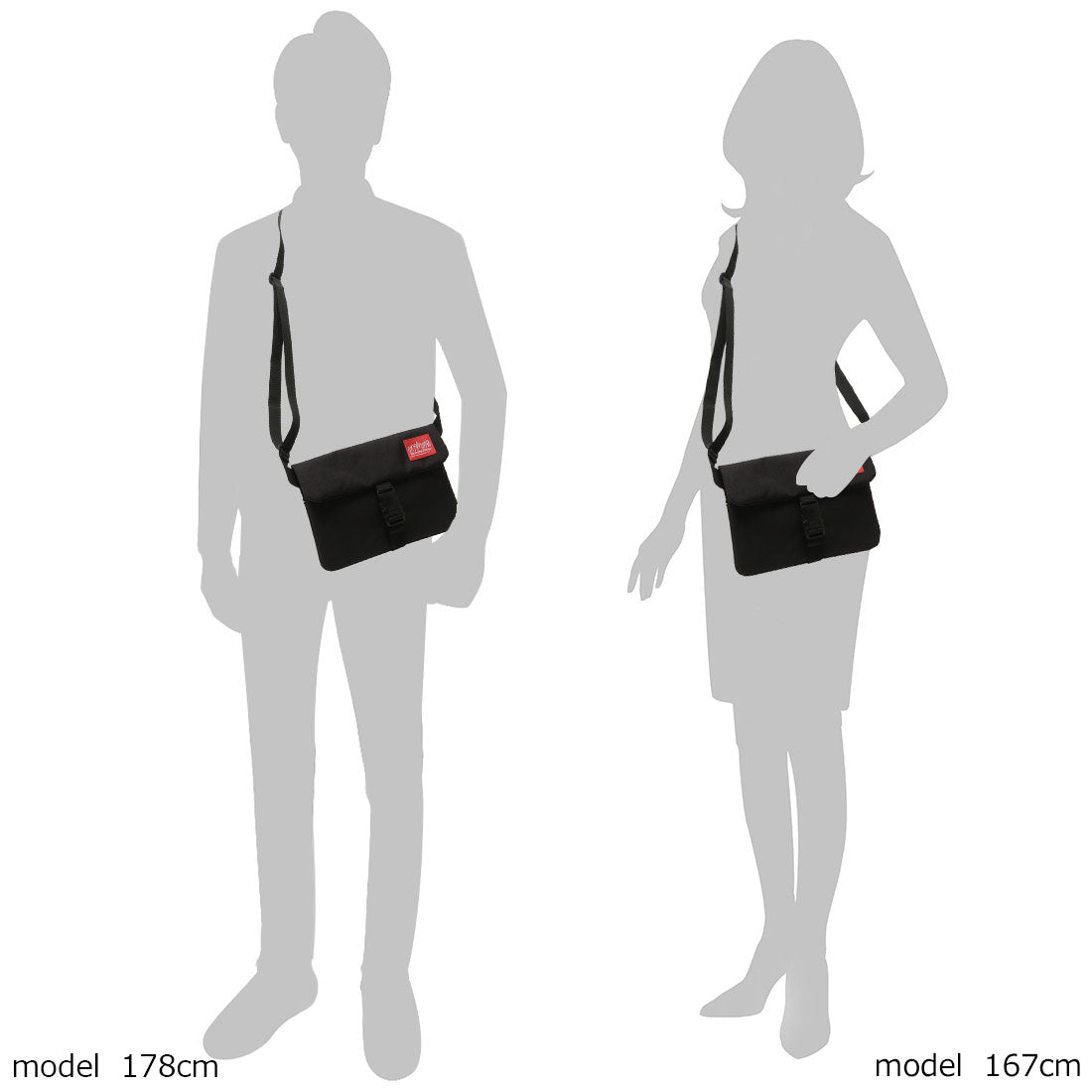 マンハッタンポーテージ Manhattan Portage ショルダーバッグ ジョンズ ブラック メンズ レディース ユニセックス MANHATTAN PORTAGE 1090 BLK
