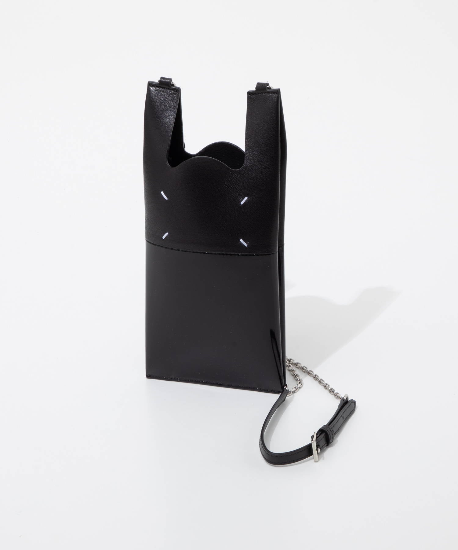 メゾン マルジェラ MAISON MARGIELA メゾン マルジェラ MAISON MARGIELA SA1VL0033 P5135 ショルダーバッグ PHONE NECK POUCH WITH CHAIN メンズ レディース バッグ （ブラック） ブラック