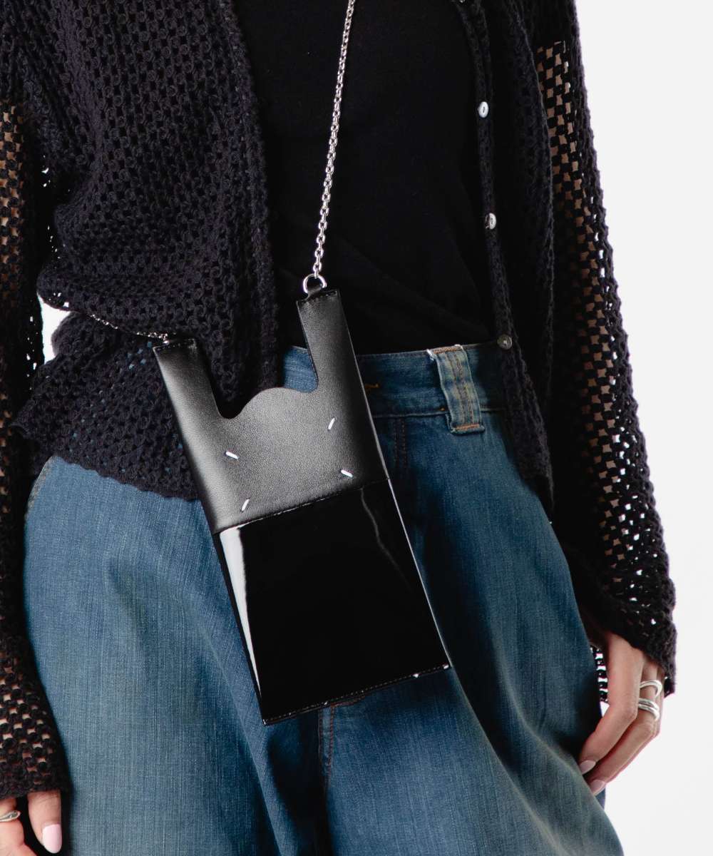 メゾン マルジェラ MAISON MARGIELA メゾン マルジェラ MAISON MARGIELA SA1VL0033 P5135 ショルダーバッグ PHONE NECK POUCH WITH CHAIN メンズ レディース バッグ （ブラック） ブラック