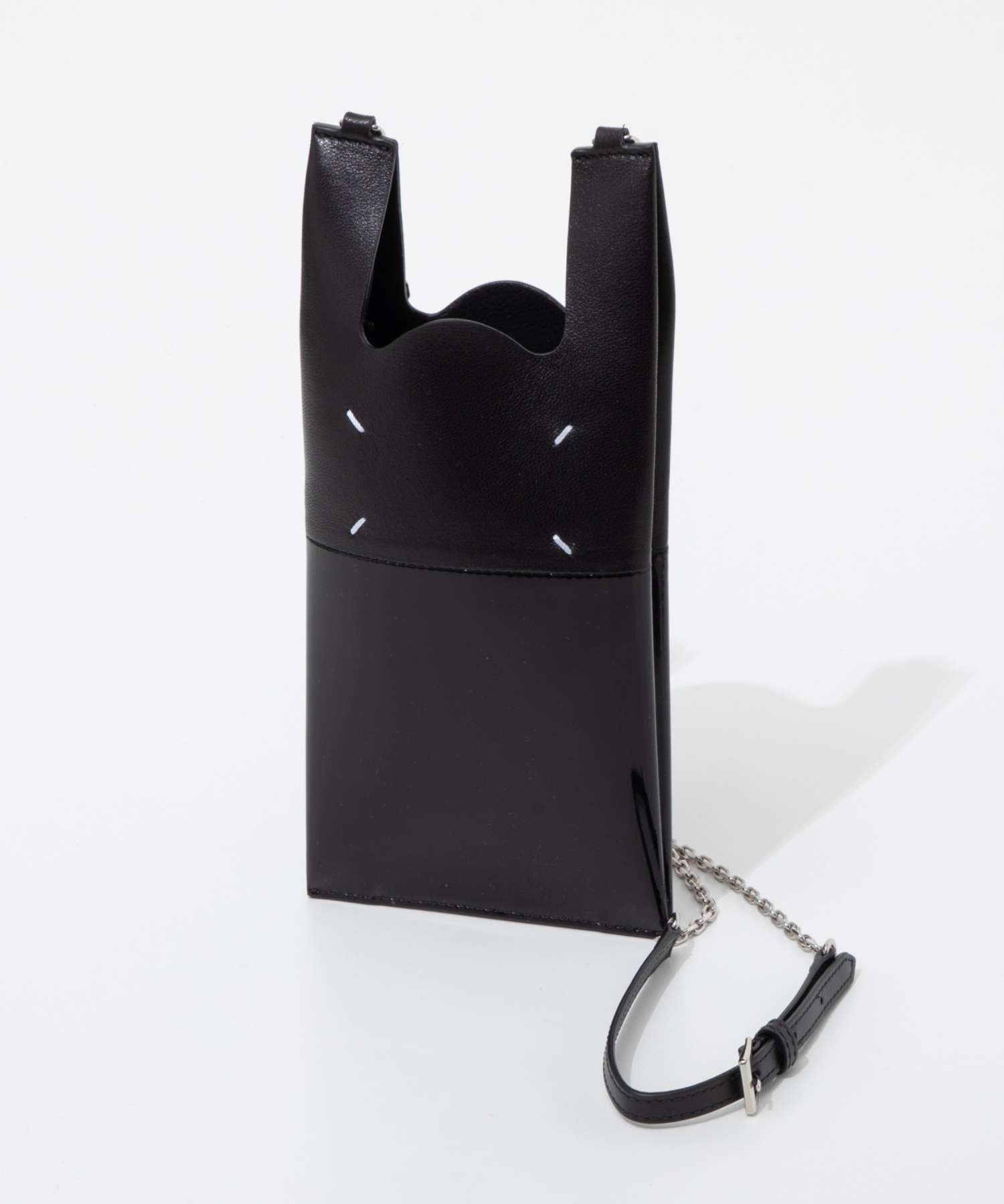 メゾン マルジェラ MAISON MARGIELA メゾン マルジェラ MAISON MARGIELA SA1VL0033 P5135 ショルダーバッグ PHONE NECK POUCH WITH CHAIN メンズ レディース バッグ （ブラック） ブラック