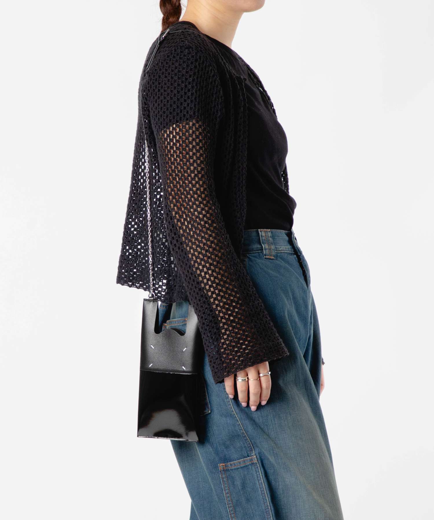 メゾン マルジェラ MAISON MARGIELA メゾン マルジェラ MAISON MARGIELA SA1VL0033 P5135 ショルダーバッグ PHONE NECK POUCH WITH CHAIN メンズ レディース バッグ （ブラック） ブラック