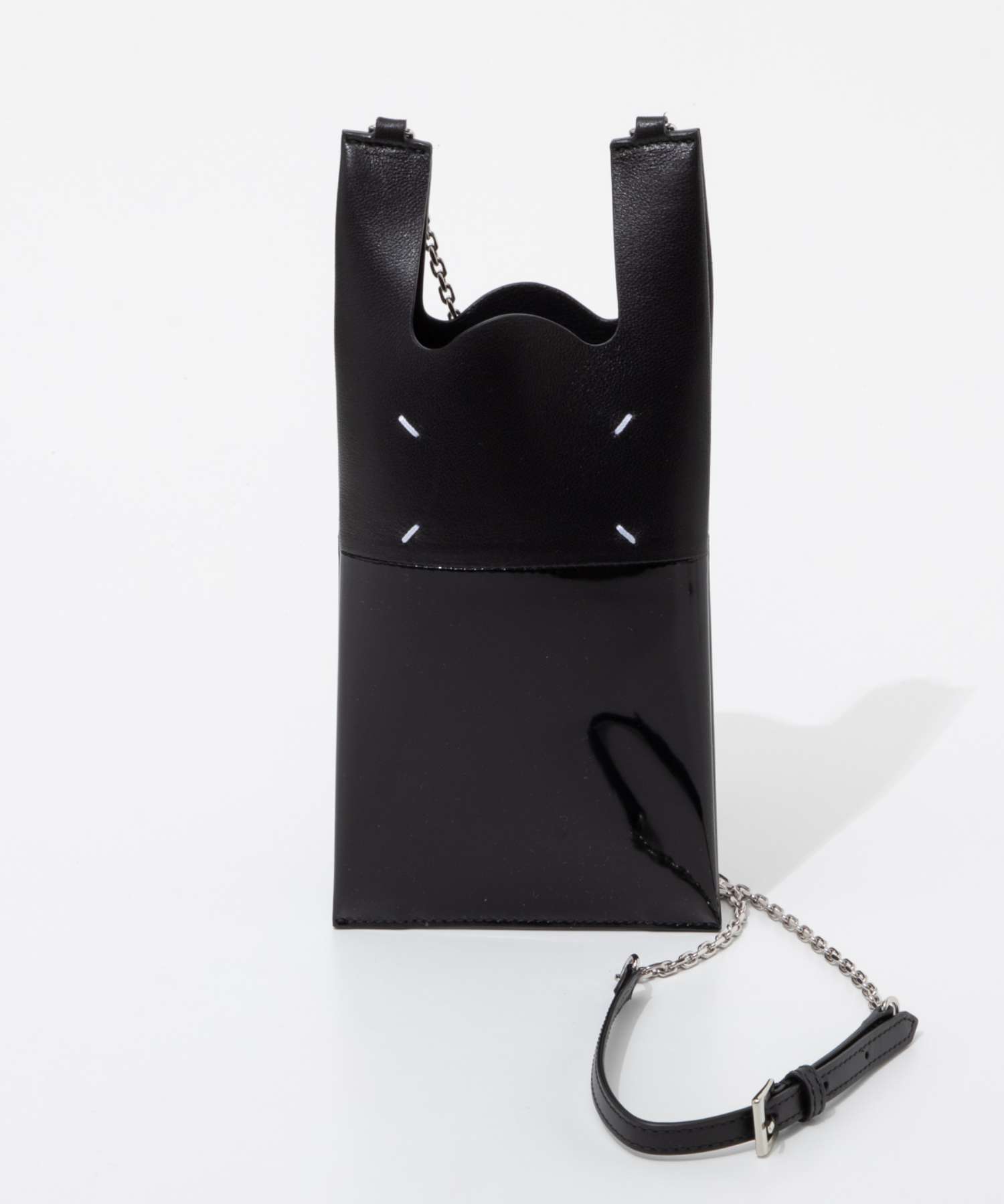 メゾン マルジェラ MAISON MARGIELA メゾン マルジェラ MAISON MARGIELA SA1VL0033 P5135 ショルダーバッグ PHONE NECK POUCH WITH CHAIN メンズ レディース バッグ （ブラック） ブラック