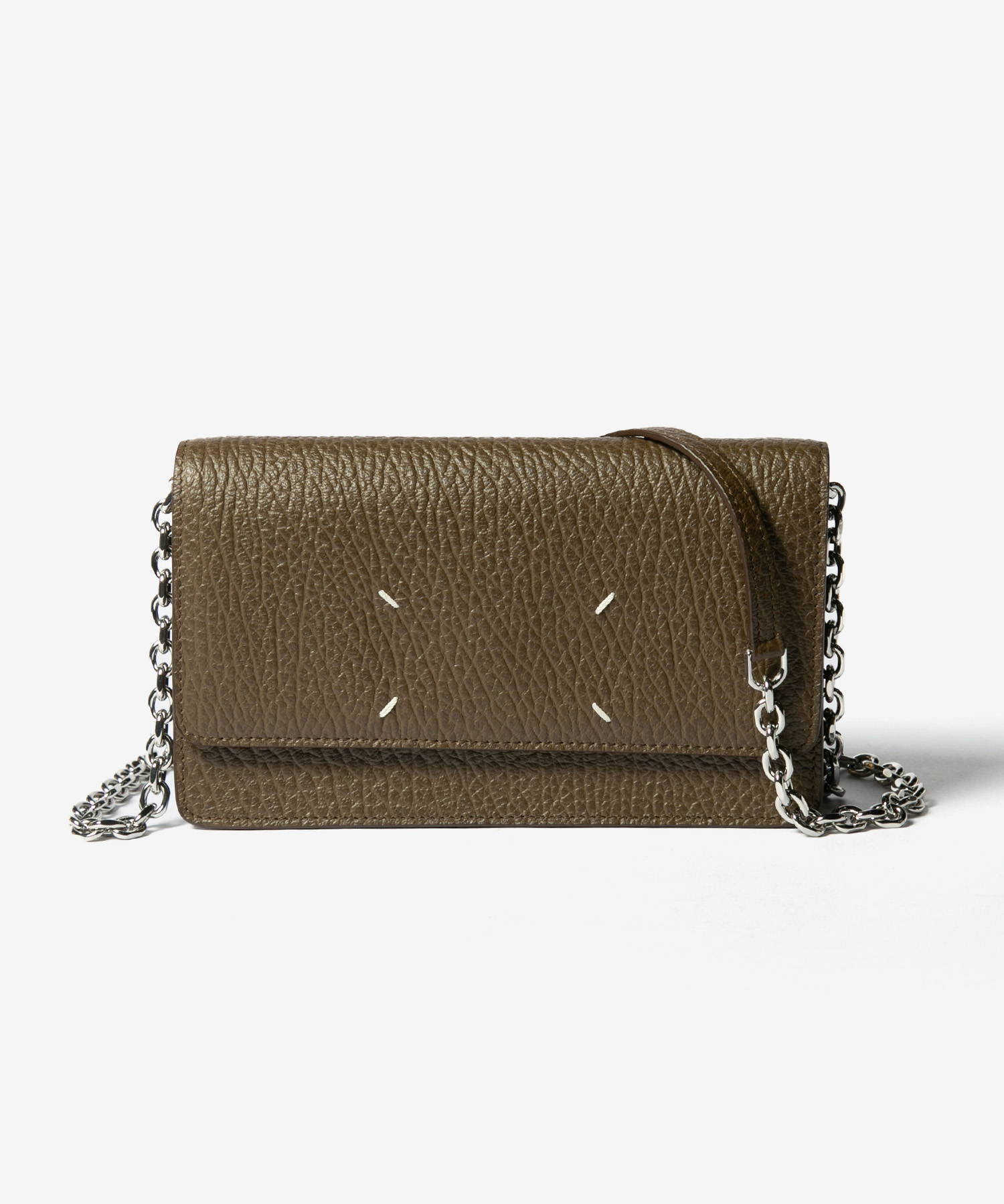 メゾン マルジェラ MAISON MARGIELA メゾン マルジェラ MAISON MARGIELA SA3UI0008 P4455 長財布 レディース 財布 チェーンウォレット レザー ポシェット ロゴ 4ステッチ （バーク） バーク