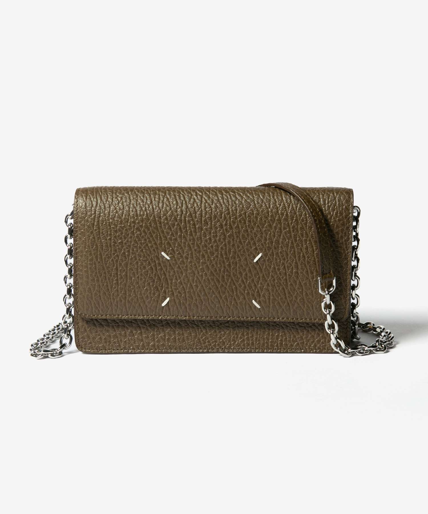 メゾン マルジェラ MAISON MARGIELA メゾン マルジェラ MAISON MARGIELA SA3UI0008 P4455 長財布 レディース 財布 チェーンウォレット レザー ポシェット ロゴ 4ステッチ （バーク） バーク