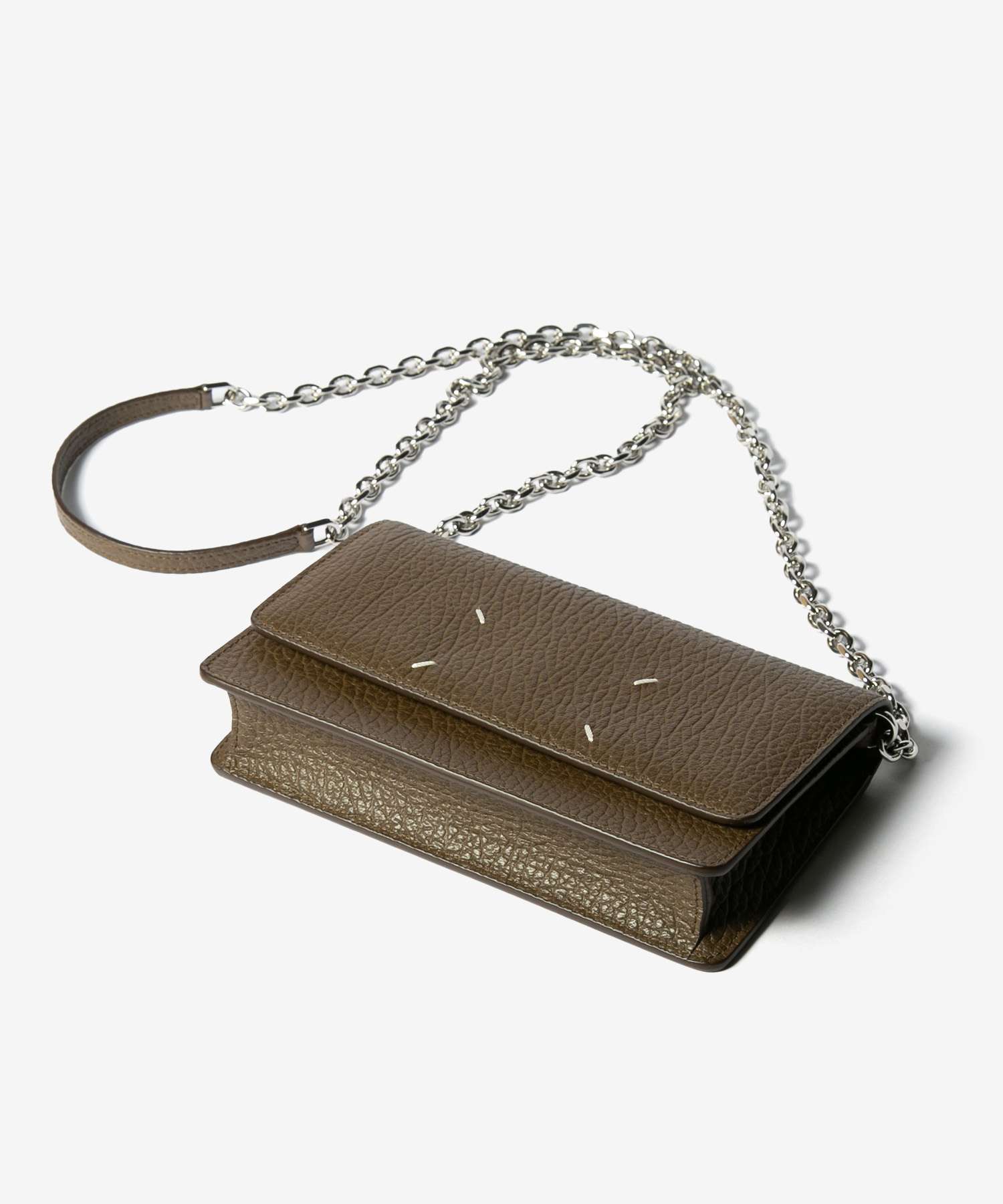 メゾン マルジェラ MAISON MARGIELA メゾン マルジェラ MAISON MARGIELA SA3UI0008 P4455 長財布 レディース 財布 チェーンウォレット レザー ポシェット ロゴ 4ステッチ （バーク） バーク