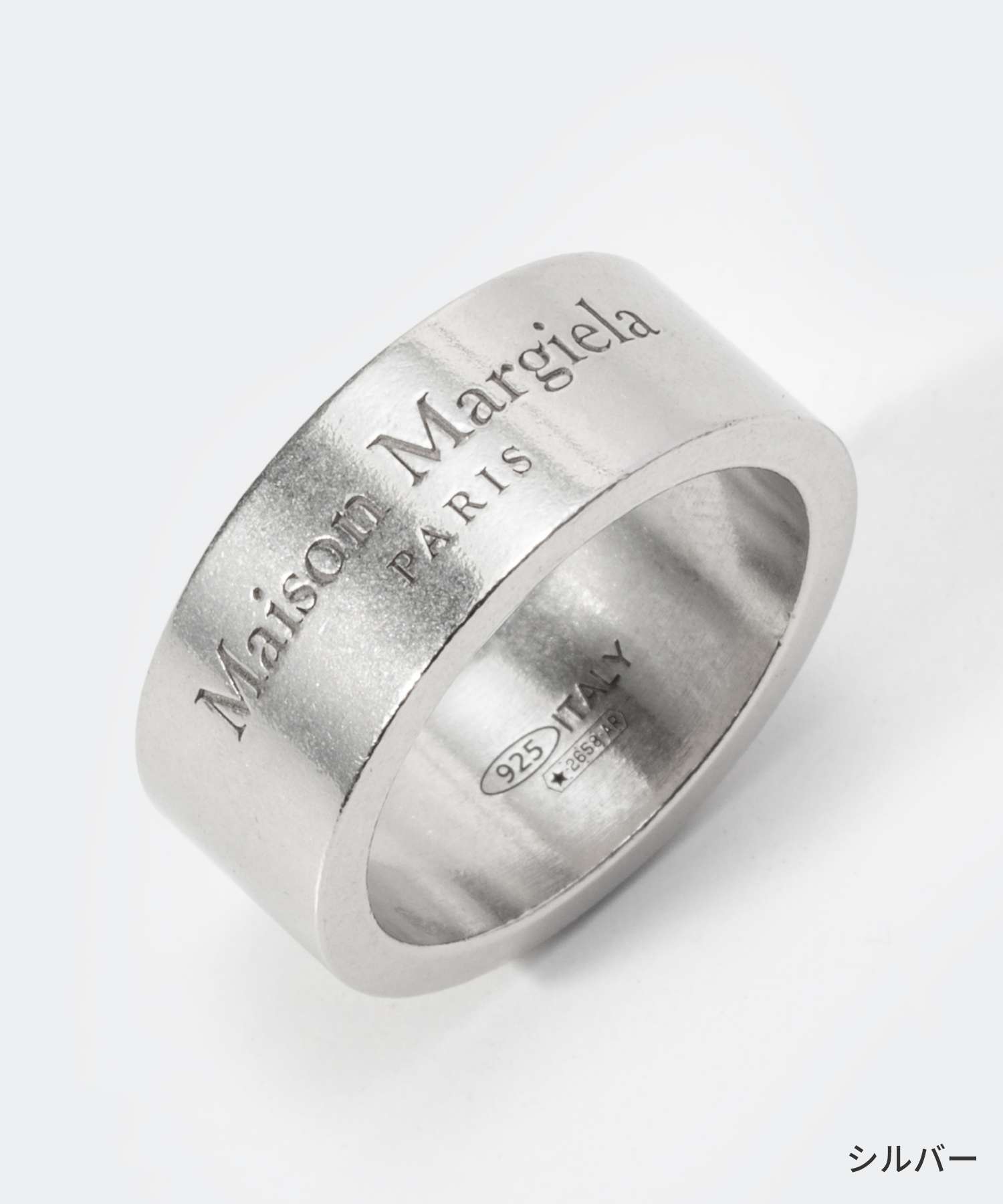 メゾン マルジェラ MAISON MARGIELA SM1UQ0082 SV0158 リング RING メンズ レディース アクセサリー ロゴ ラージ 指輪 シルバー925 （ゴールド） ゴールド