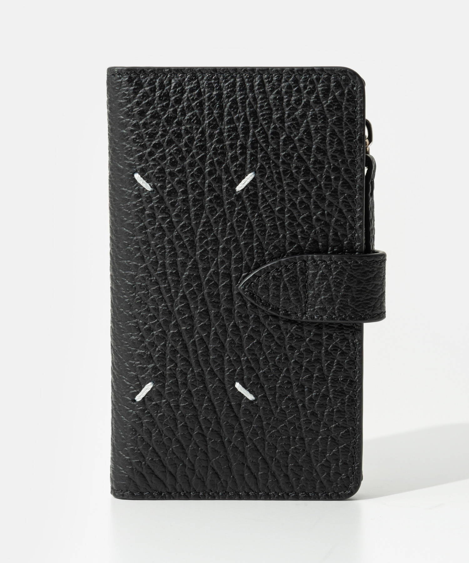 メゾン マルジェラ MAISON MARGIELA メゾン マルジェラ MAISON MARGIELA Small Leather Goods Four stitches zip wallet 4ステッチ SA1VX0019 P4455 （BLACK/ブラック） BLACK/ブラック