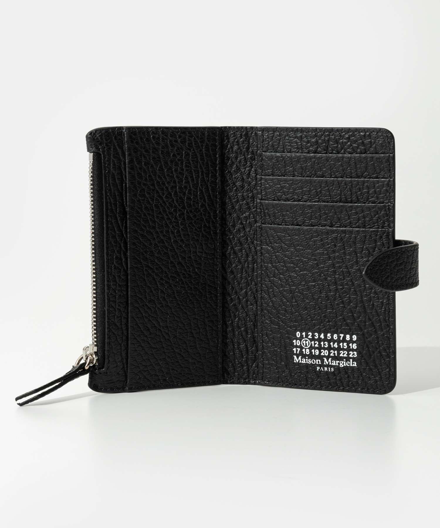 メゾン マルジェラ MAISON MARGIELA メゾン マルジェラ MAISON MARGIELA Small Leather Goods Four stitches zip wallet 4ステッチ SA1VX0019 P4455 （BLACK/ブラック） BLACK/ブラック