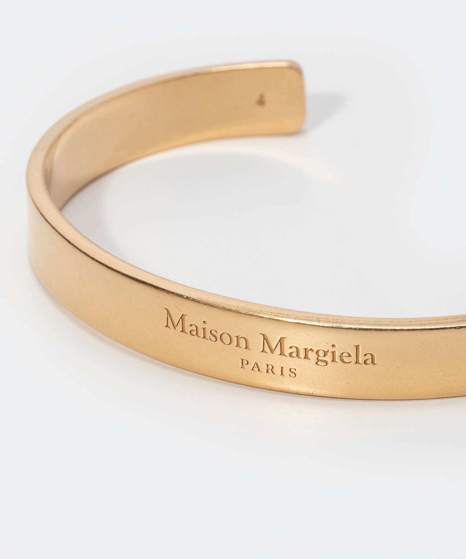 メゾン マルジェラ MAISON MARGIELA SM1UY0066 SV0158 ロゴ カフ ブレスレット メンズ レディース アクセサリー ロゴ カーフ