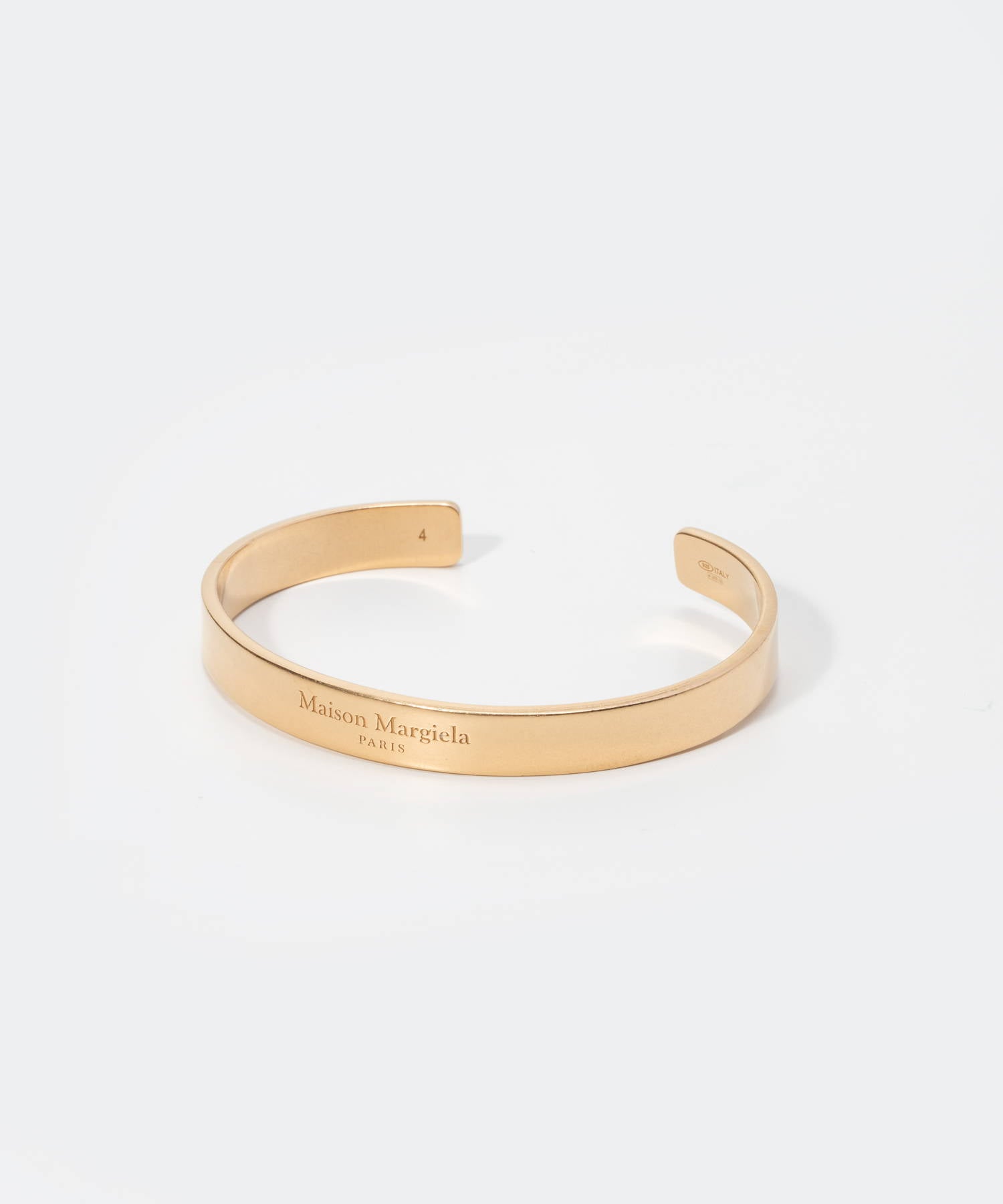 メゾン マルジェラ MAISON MARGIELA SM1UY0066 SV0158 ロゴ カフ ブレスレット メンズ レディース アクセサリー ロゴ カーフ