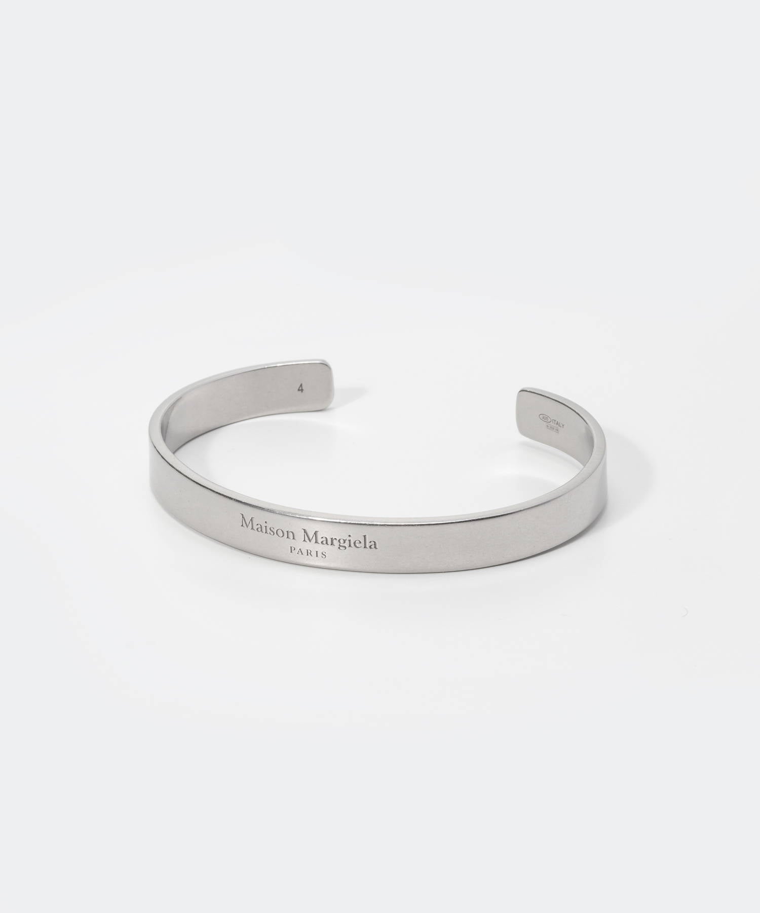 メゾン マルジェラ MAISON MARGIELA SM1UY0066 SV0158 ロゴ カフ ブレスレット メンズ レディース アクセサリー ロゴ カーフ
