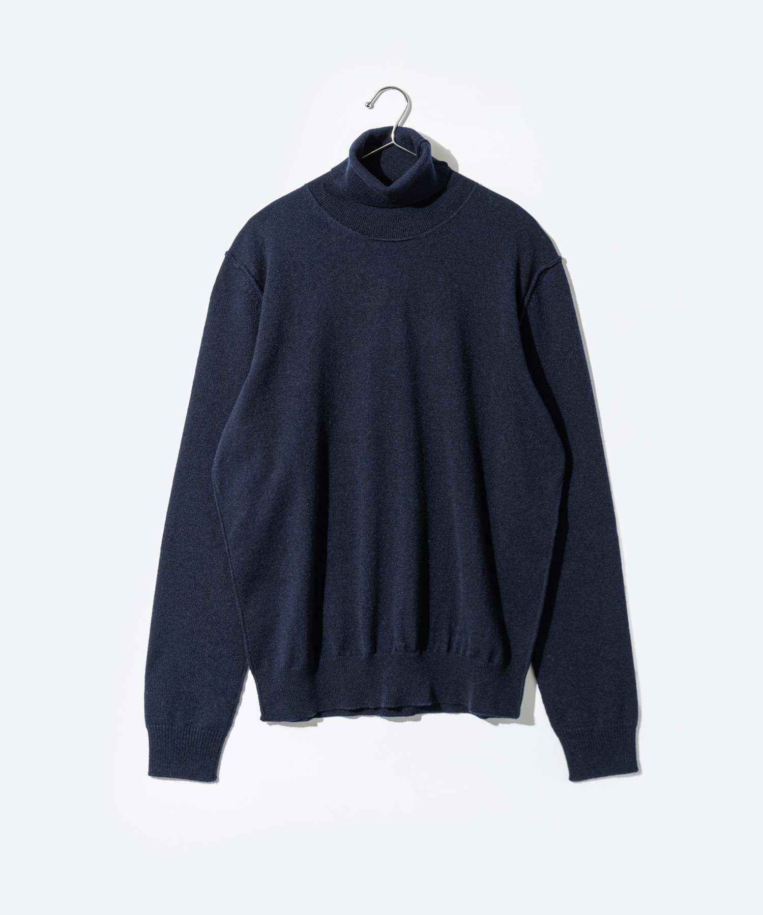 メゾン マルジェラ MAISON MARGIELA SI1HA0010 S17783 ニット PULLOVER メンズ トップス 長袖 ハイネック カシミア セーター ロングスリーブ タートルネック （ネイビー） ネイビー