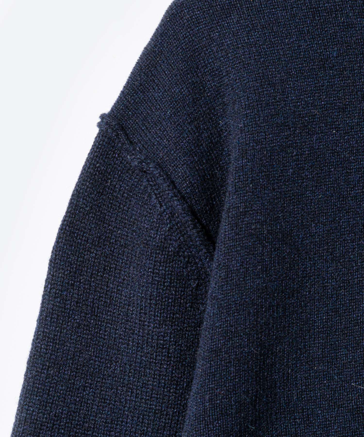 メゾン マルジェラ MAISON MARGIELA SI1HA0010 S17783 ニット PULLOVER メンズ トップス 長袖 ハイネック カシミア セーター ロングスリーブ タートルネック （ネイビー） ネイビー