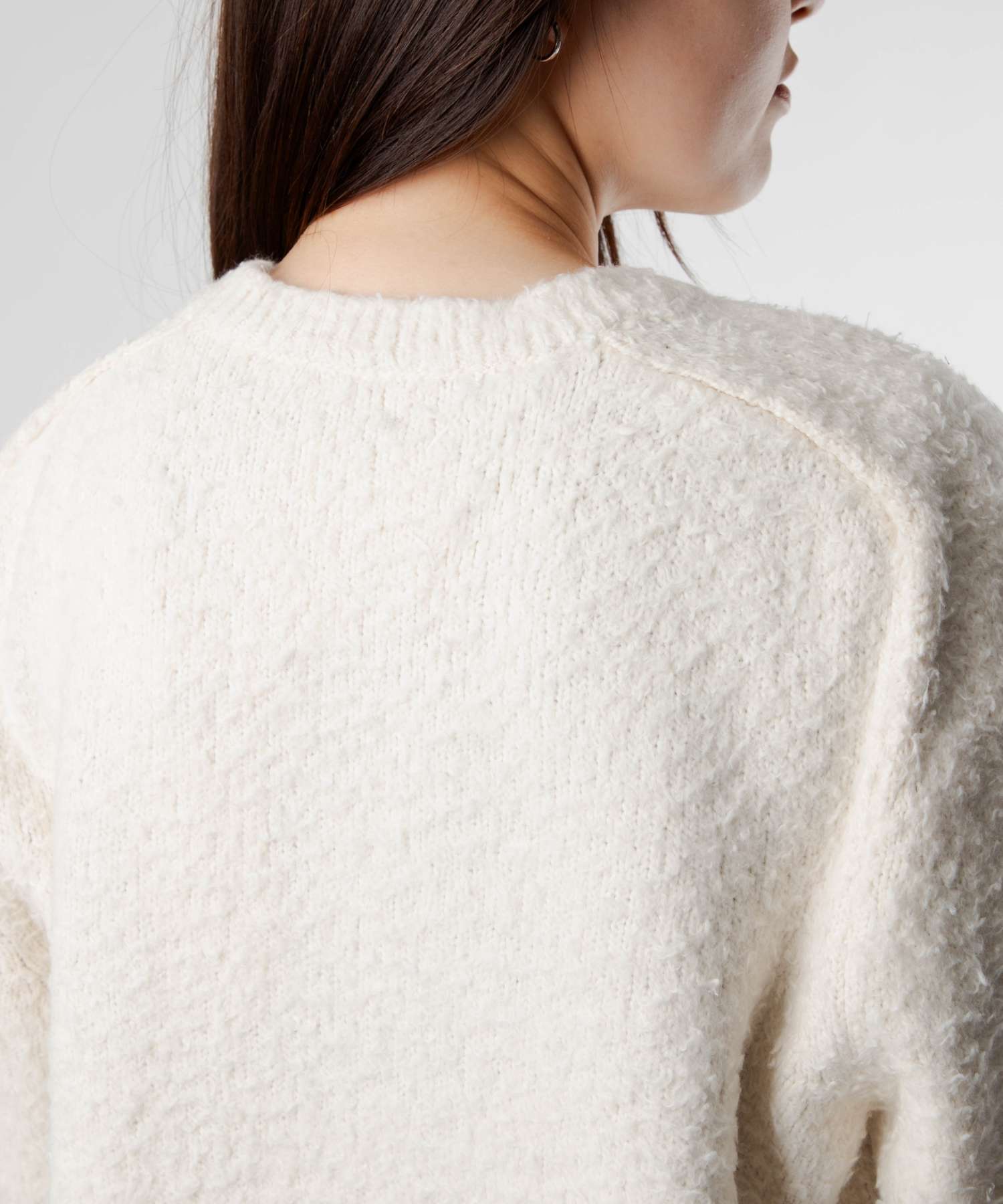 MAISON MARGIELA SI0GP0001 S17664 Knit SWEATER Women's long sleeve oversized pile sweater crew neck