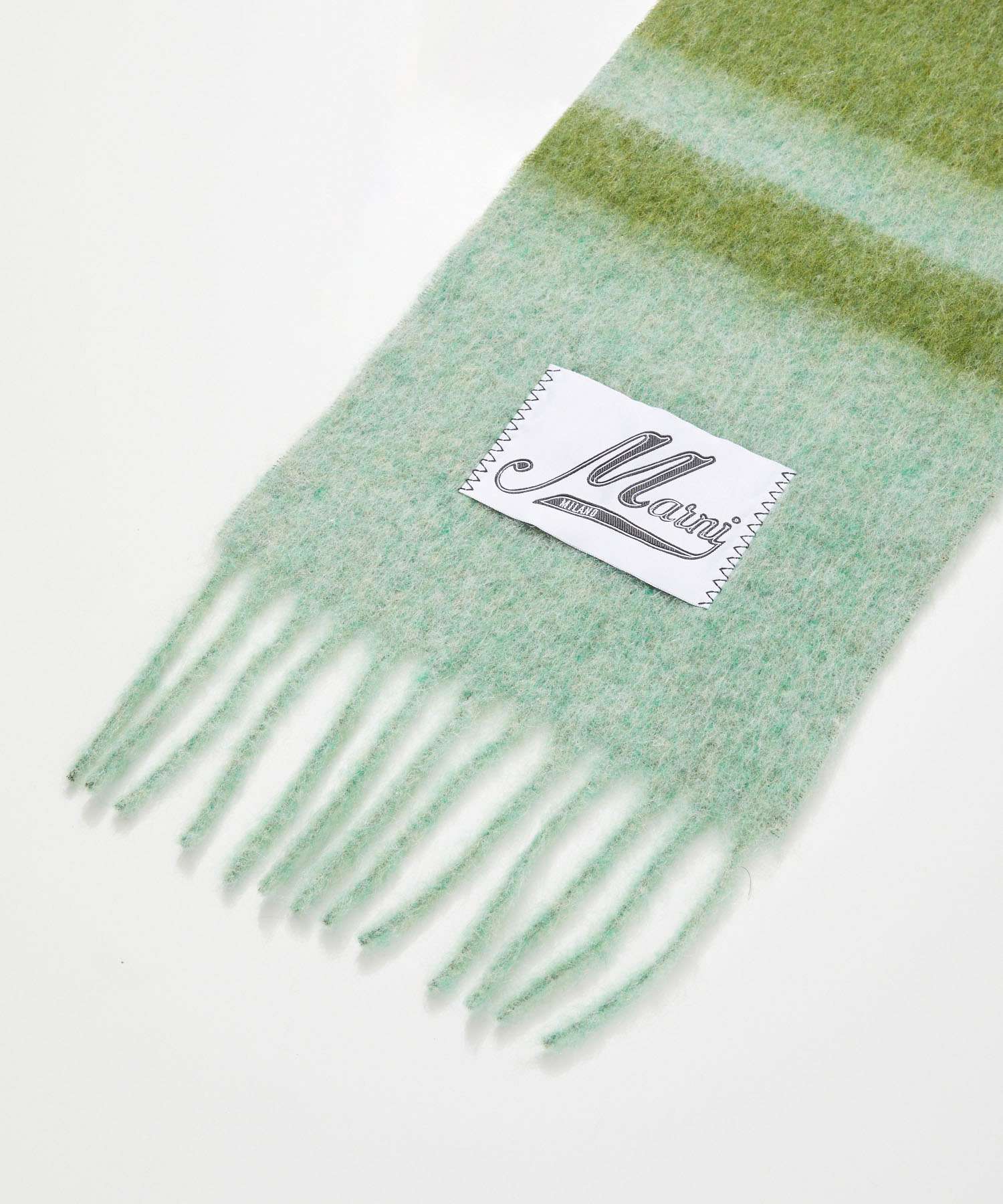 マルニ MARNI SCMC0122Y0 UAW037 マフラー SCARF レディース ウール ストライプ アルパカ モヘア スカーフ ストール フリンジ 大判