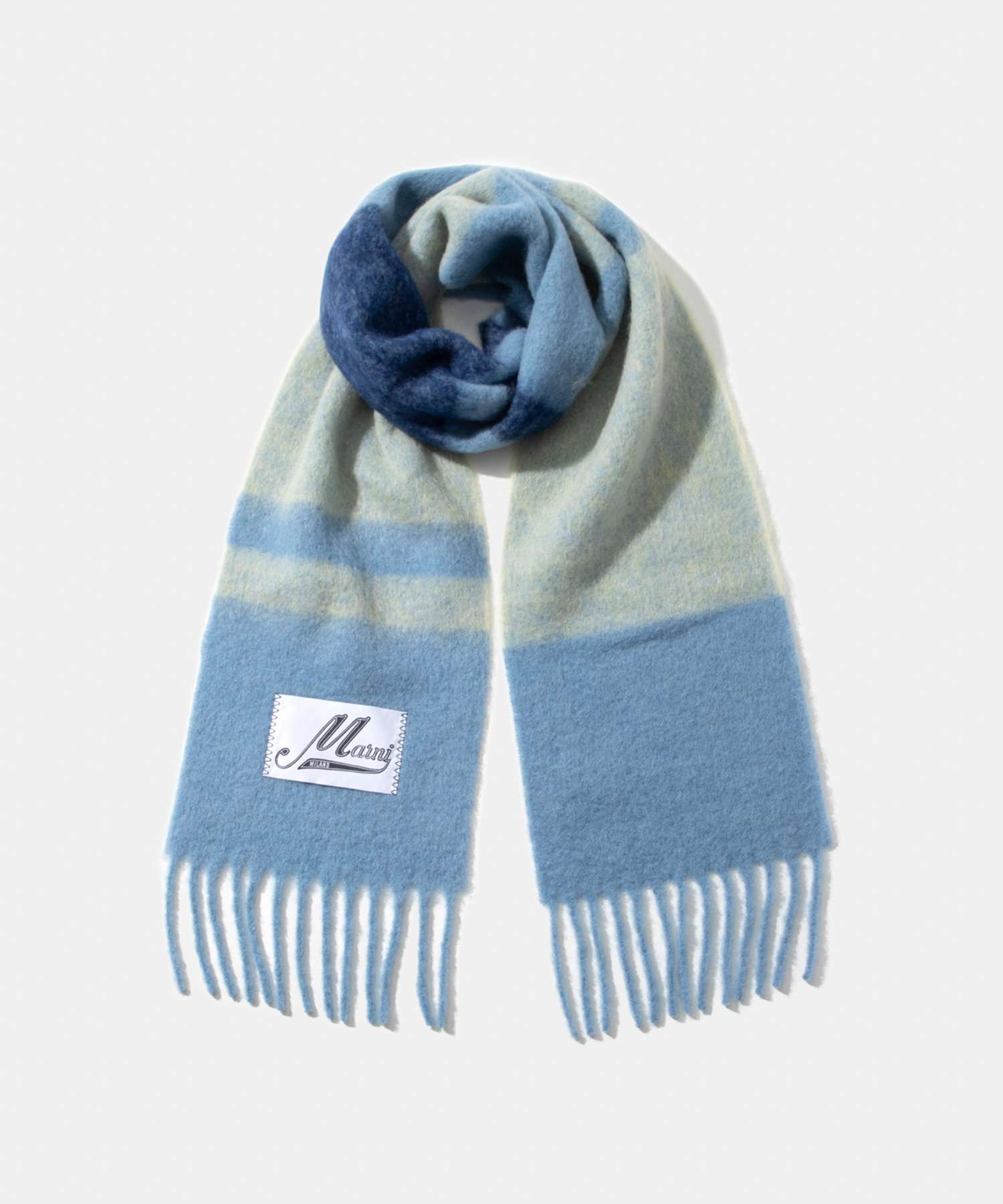 マルニ MARNI SCMC0122Y0 UAW037 マフラー SCARF レディース ウール ストライプ アルパカ モヘア スカーフ ストール フリンジ 大判,プルーンバイオレット