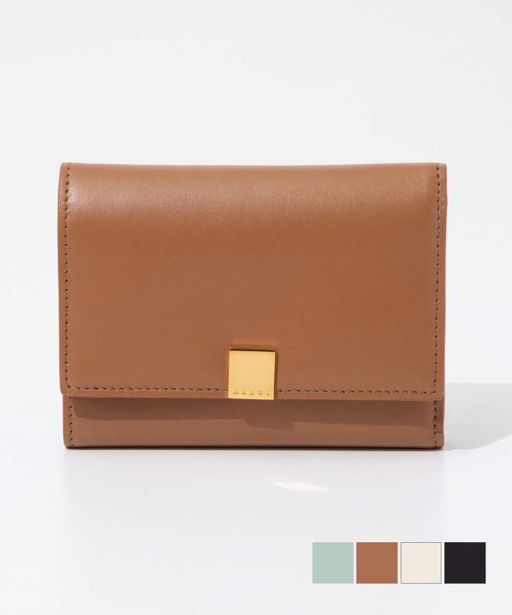 マルニ MARNI PFMO0104U1 P5298 三つ折り財布 TRIFOLD レディース ミニ財布 レザー 小銭入れ プリズマ PRISMA WALLET