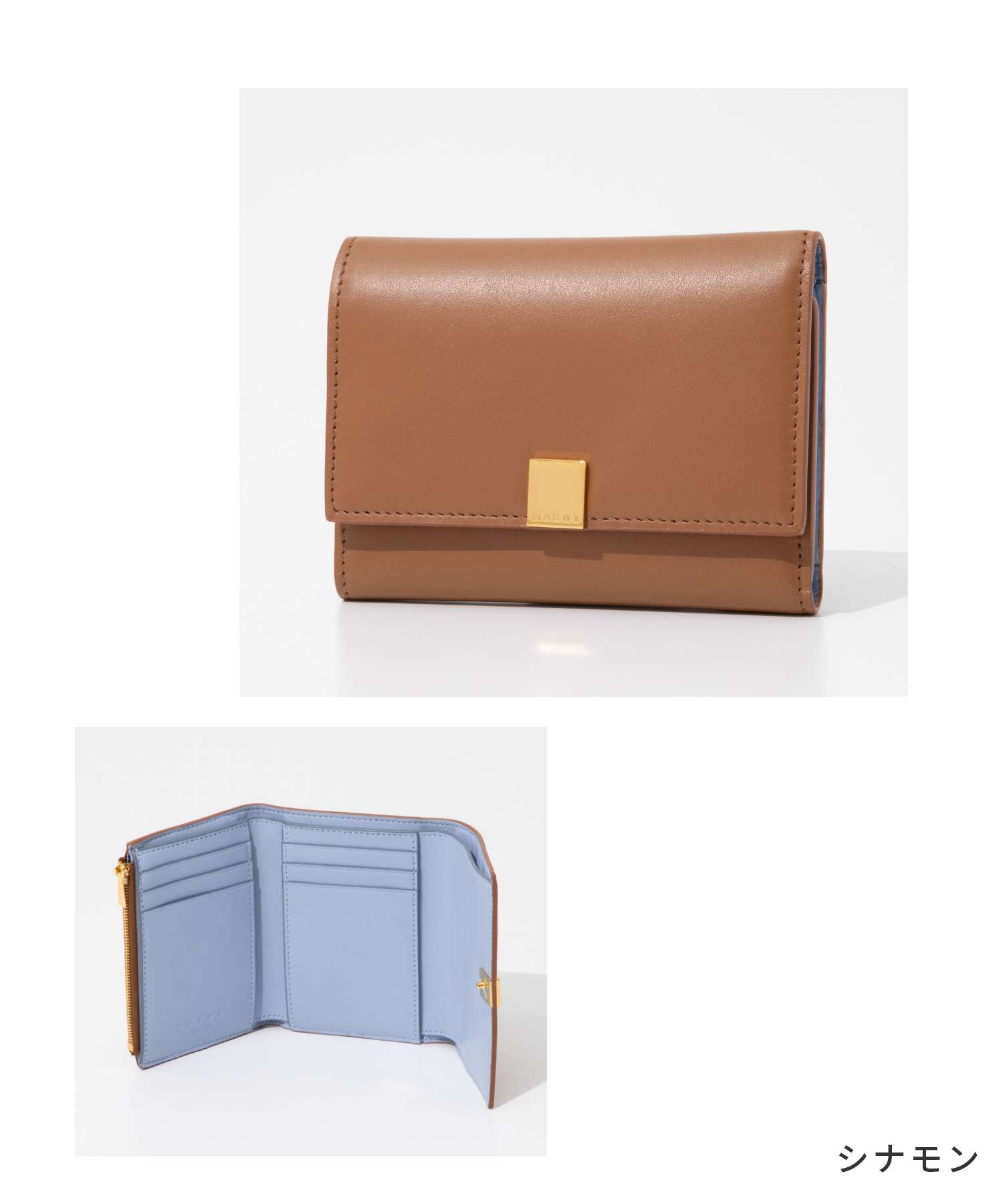 マルニ MARNI PFMO0104U1 P5298 三つ折り財布 TRIFOLD レディース ミニ財布 レザー 小銭入れ プリズマ PRISMA WALLET