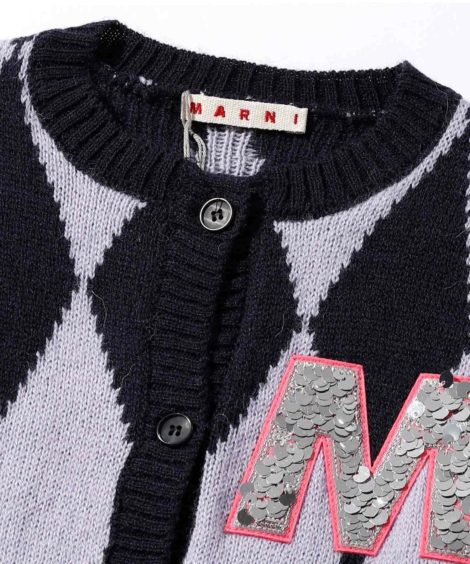 マルニ MARNI MARNI(マルニ)Kids & Junior ワンポイントデザインカーディガン （マスタード） マスタード