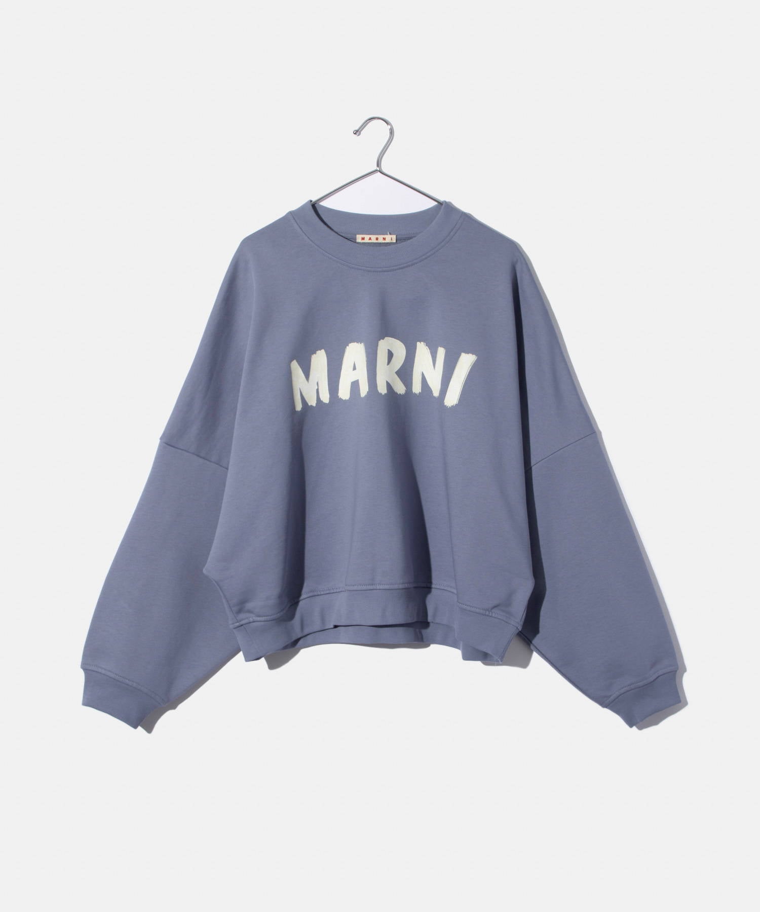 マルニ MARNI FLJE0185P2 USCU88 スウェット SWEATSHIRT レディース トレーナー 長袖 クルーネック ドロップショルダー,シャドー