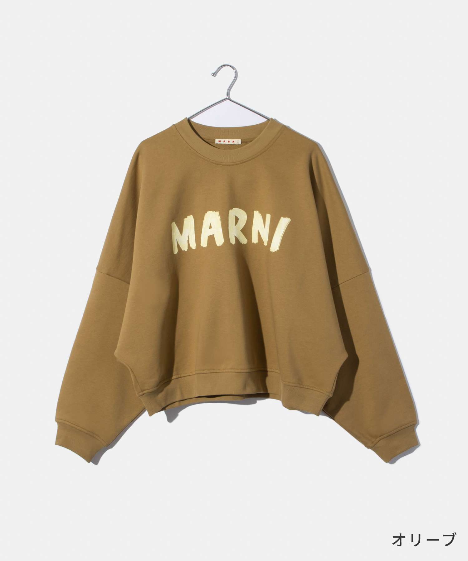 マルニ MARNI FLJE0185P2 USCU88 スウェット SWEATSHIRT レディース トレーナー 長袖 クルーネック ドロップショルダー