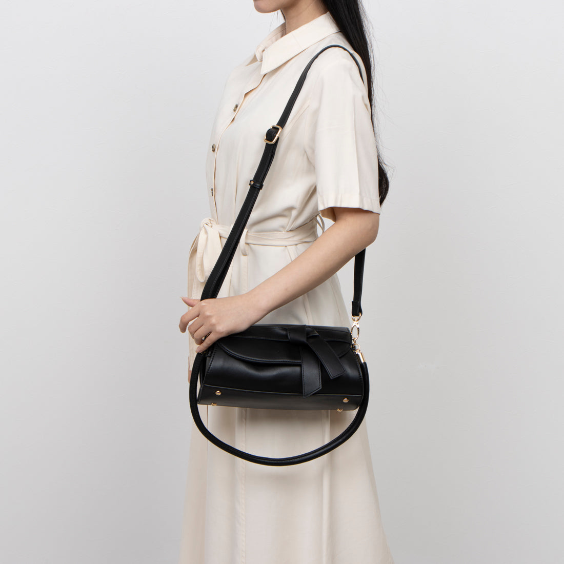 Maison Vert 【Lightweight 2WAY】 Wide Ribbon Flap Bag