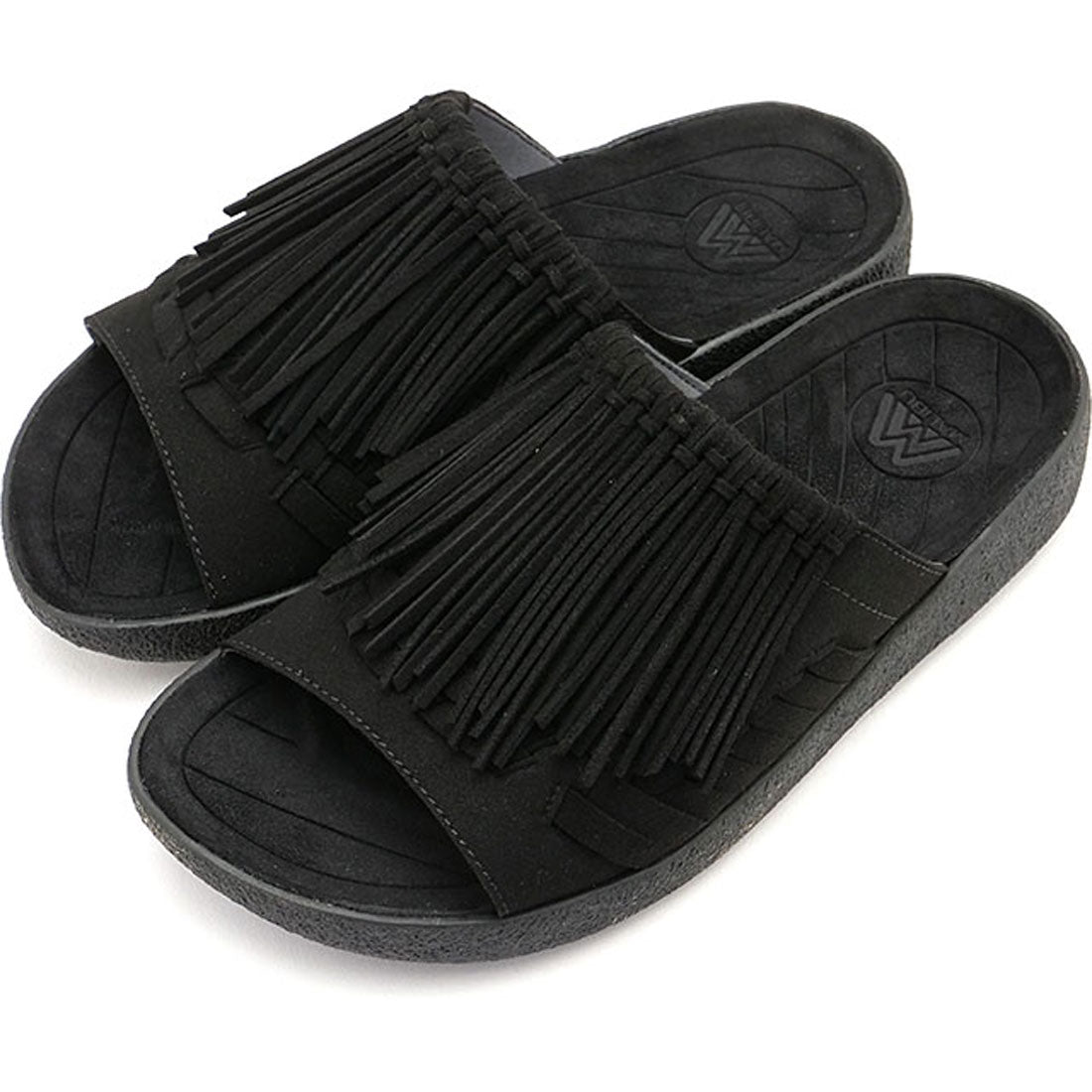 マネブ MANEBU THUNDERBIRD THATCH SLIDE BLACK/BLACK [MS220035] （BLACK/BLACK） BLACK/BLACK