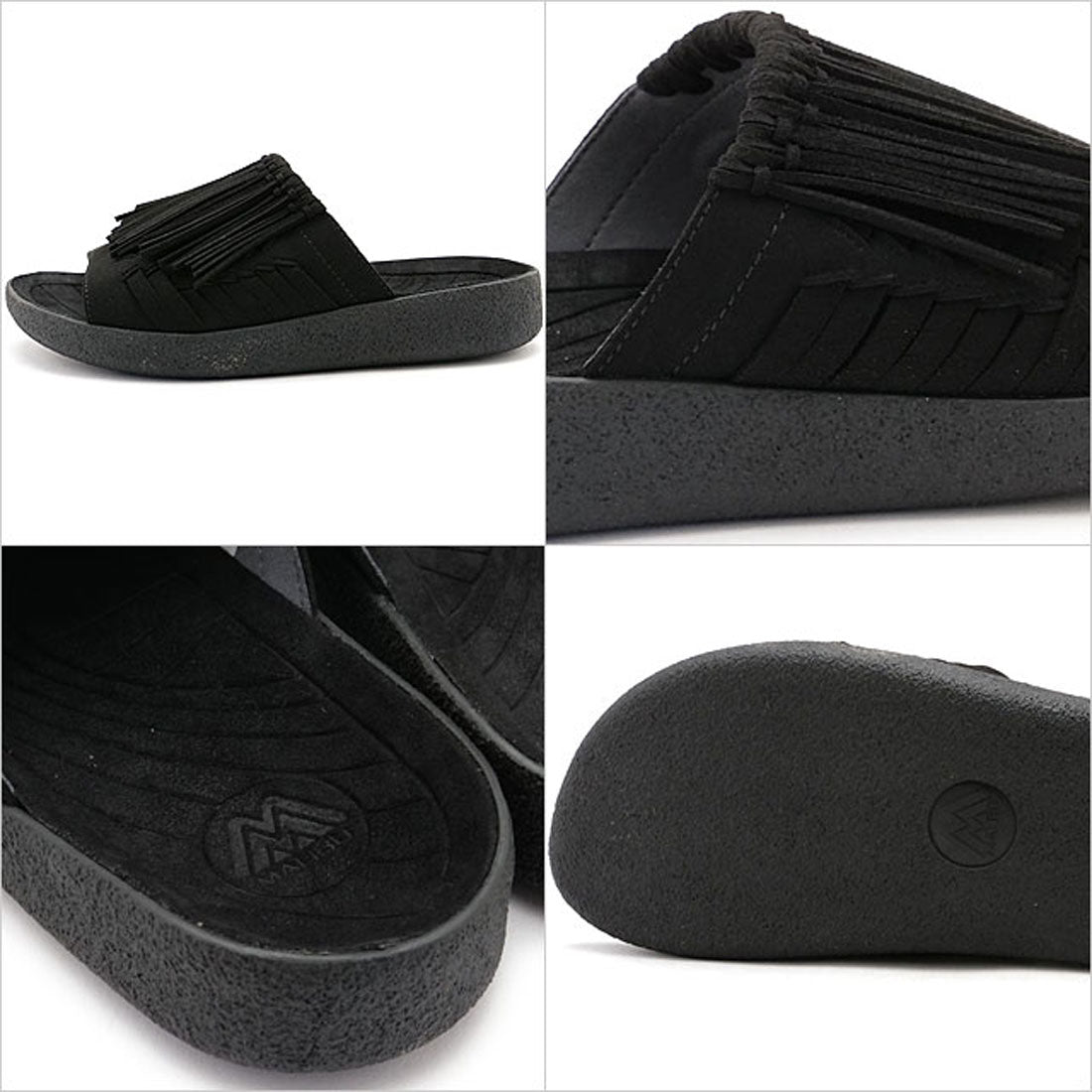 マネブ MANEBU THUNDERBIRD THATCH SLIDE BLACK/BLACK [MS220035] （BLACK/BLACK） BLACK/BLACK