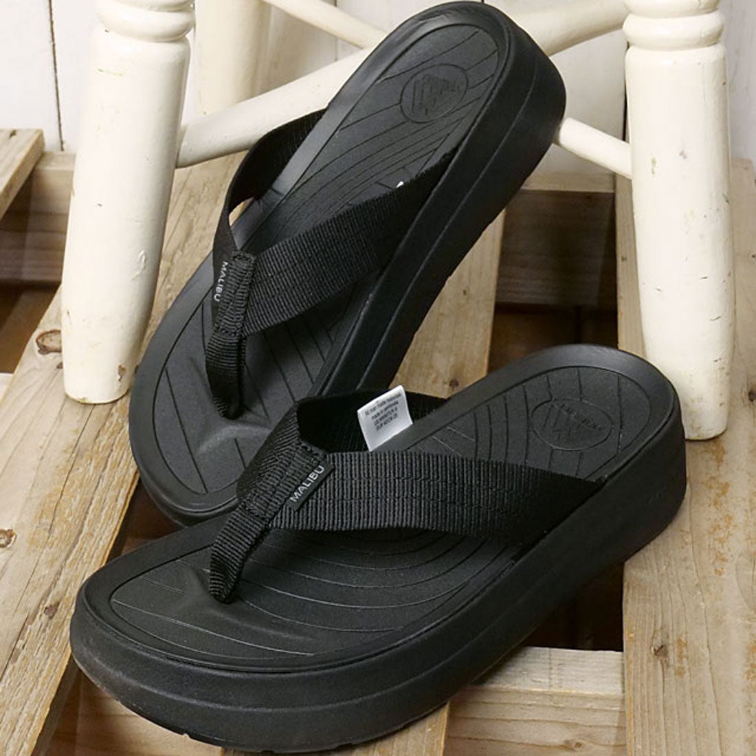 マネブ MANEBU SURFRIDER PLATFORM BLACK/BLACK [MSP080005] （BLACK/BLACK） BLACK/BLACK