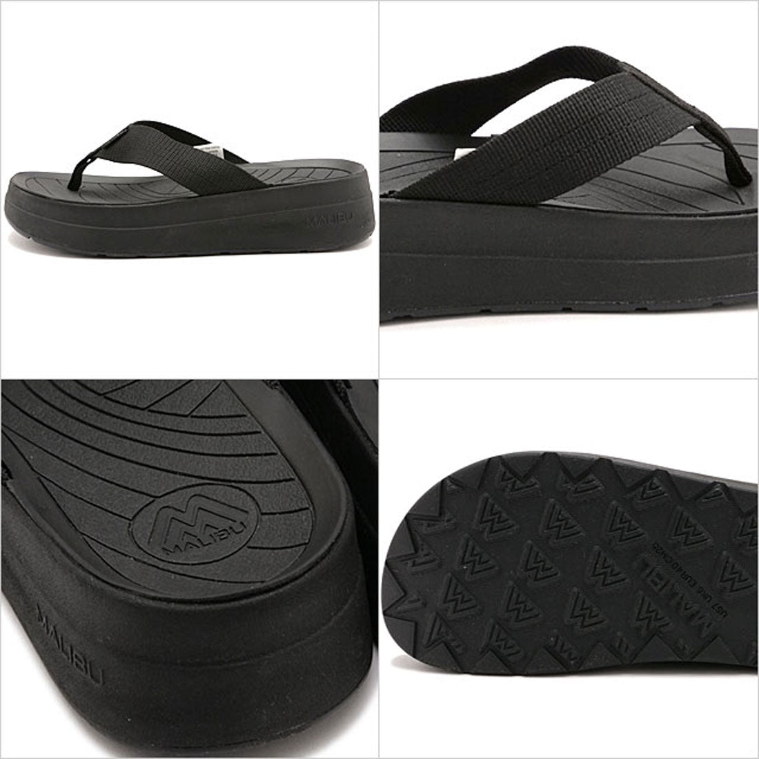 マネブ MANEBU SURFRIDER PLATFORM BLACK/BLACK [MSP080005] （BLACK/BLACK） BLACK/BLACK