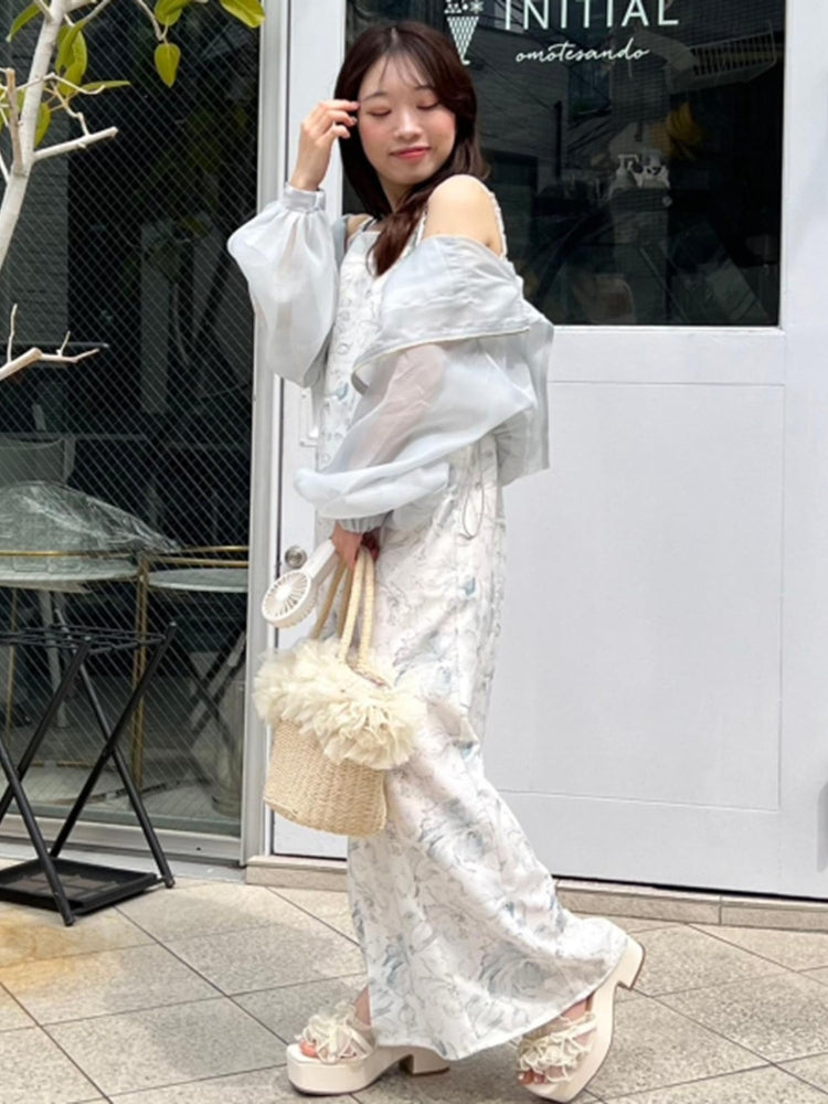 マジェスティックレゴン MAJESTIC LEGON パールリボンフリルボリュームサンダル （ブラック） ブラック