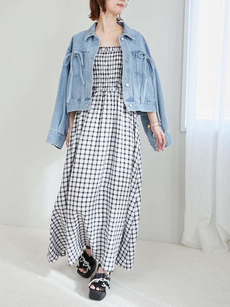 マジェスティックレゴン MAJESTIC LEGON パールリボンフリルボリュームサンダル （ブラック） ブラック