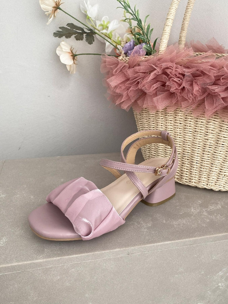 マジェスティックレゴン MAJESTIC LEGON シアーギャザーサンダル （ベージュ） ベージュ