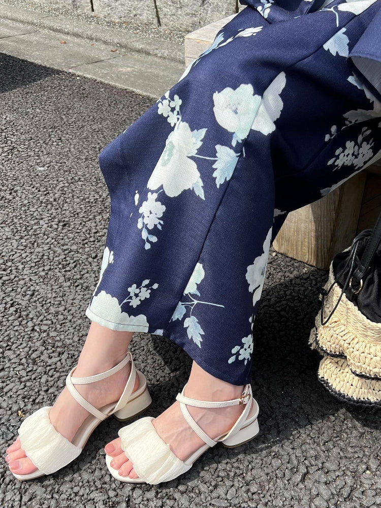 マジェスティックレゴン MAJESTIC LEGON シアーギャザーサンダル （ベージュ） ベージュ