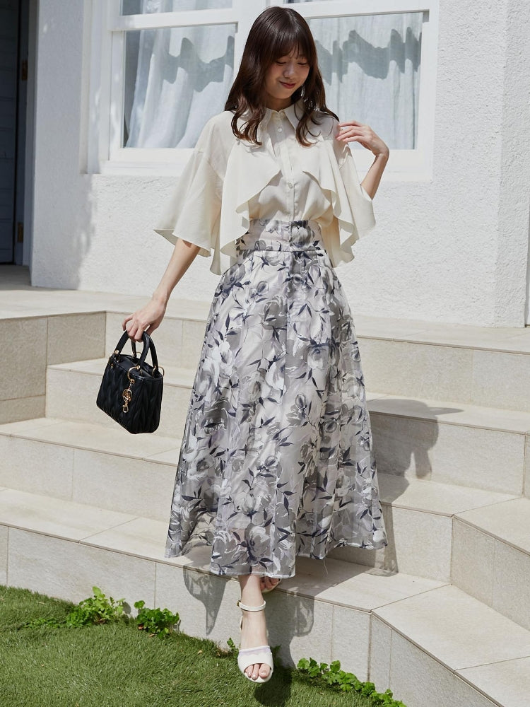 マジェスティックレゴン MAJESTIC LEGON スカラップローヒールサンダル （ネイビー） ネイビー