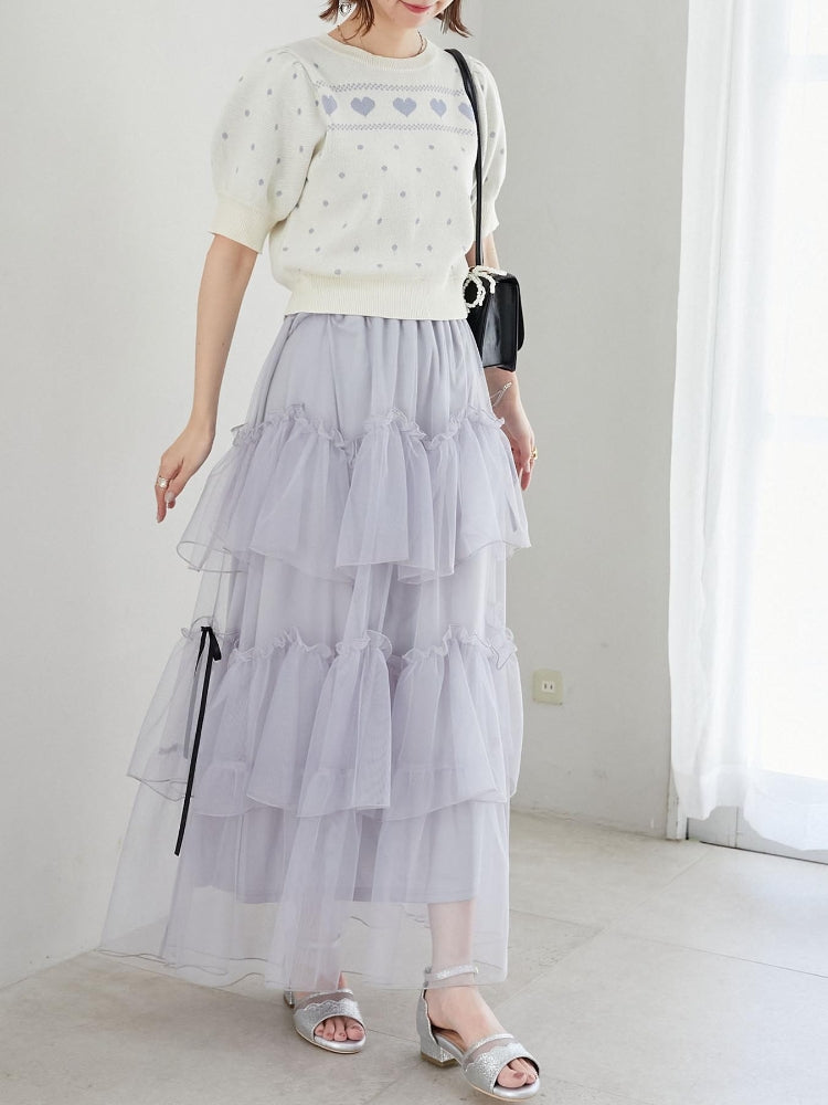 マジェスティックレゴン MAJESTIC LEGON スカラップローヒールサンダル （ネイビー） ネイビー