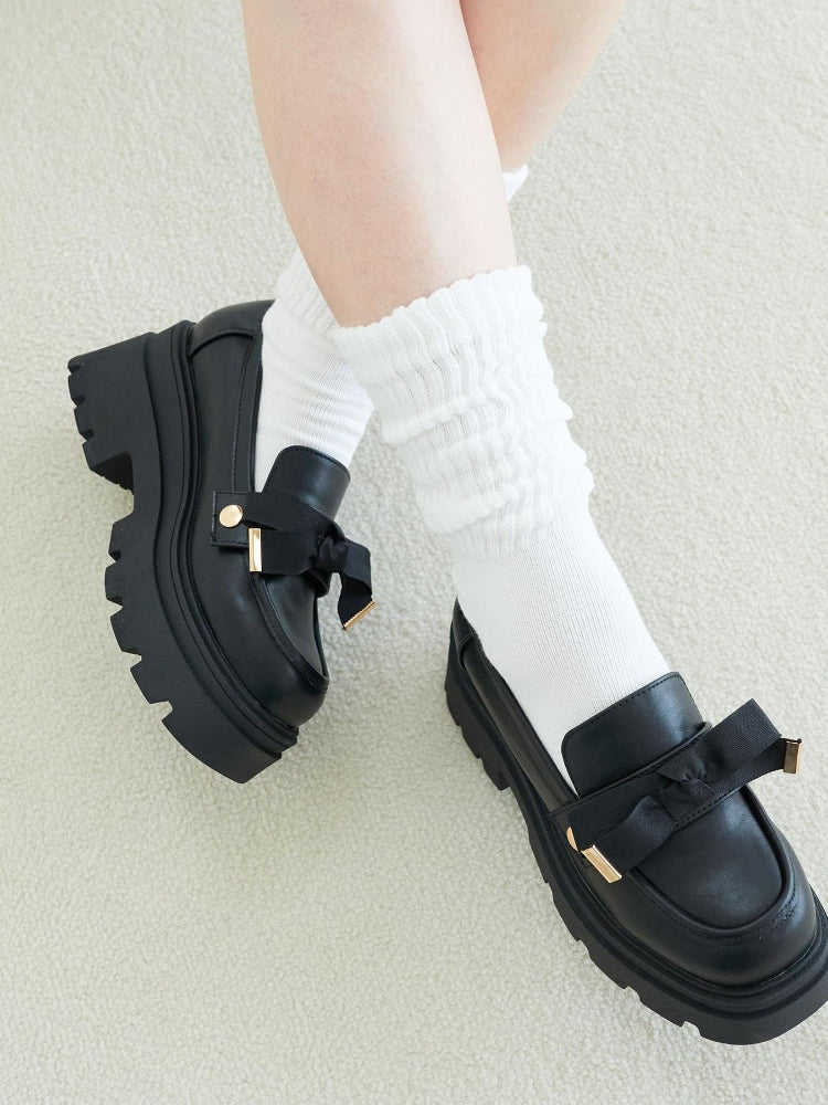 マジェスティックレゴン MAJESTIC LEGON 2WAYボリュームローファー （ブラック） ブラック