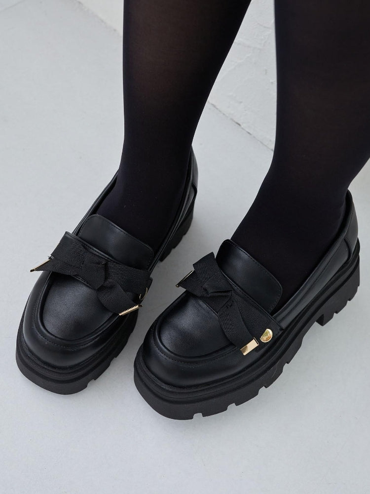 マジェスティックレゴン MAJESTIC LEGON 2WAYボリュームローファー （ブラック） ブラック