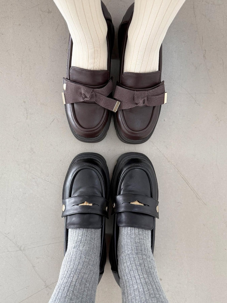マジェスティックレゴン MAJESTIC LEGON 2WAYボリュームローファー （ブラック） ブラック