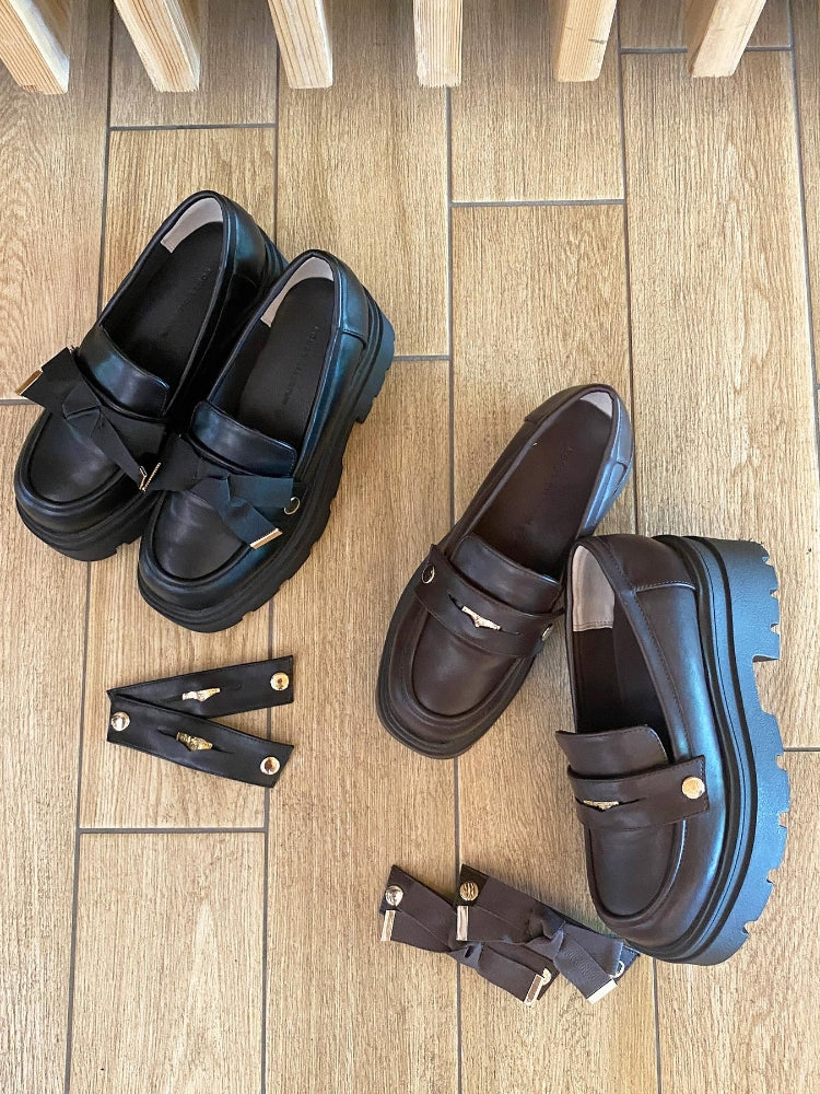 マジェスティックレゴン MAJESTIC LEGON 2WAYボリュームローファー （ブラック） ブラック