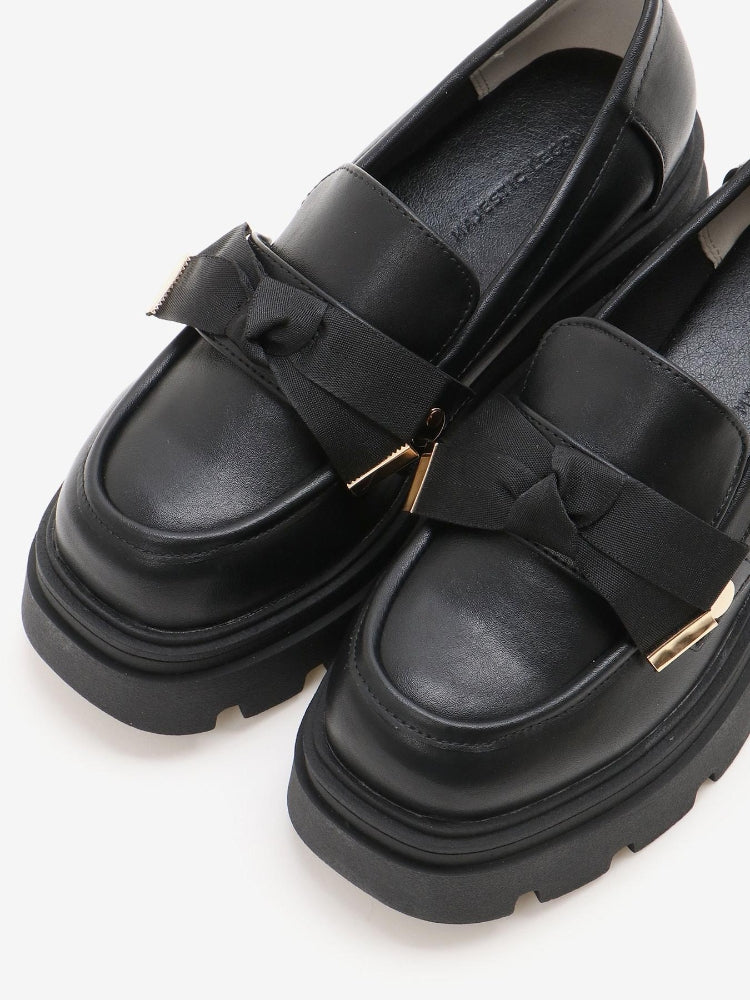 マジェスティックレゴン MAJESTIC LEGON 2WAYボリュームローファー （ブラック） ブラック