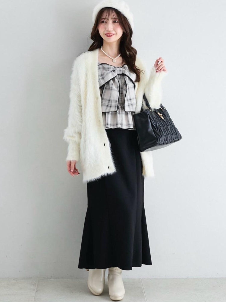 マジェスティックレゴン MAJESTIC LEGON フカフカヒールストレッチブーツ （ブラック） ブラック